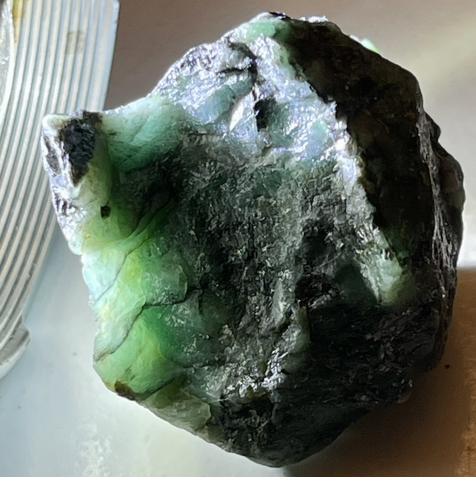 126 ct Green Emerald Muzo, Colombia Raw Rough Crystal Gemstone Specimen Natural