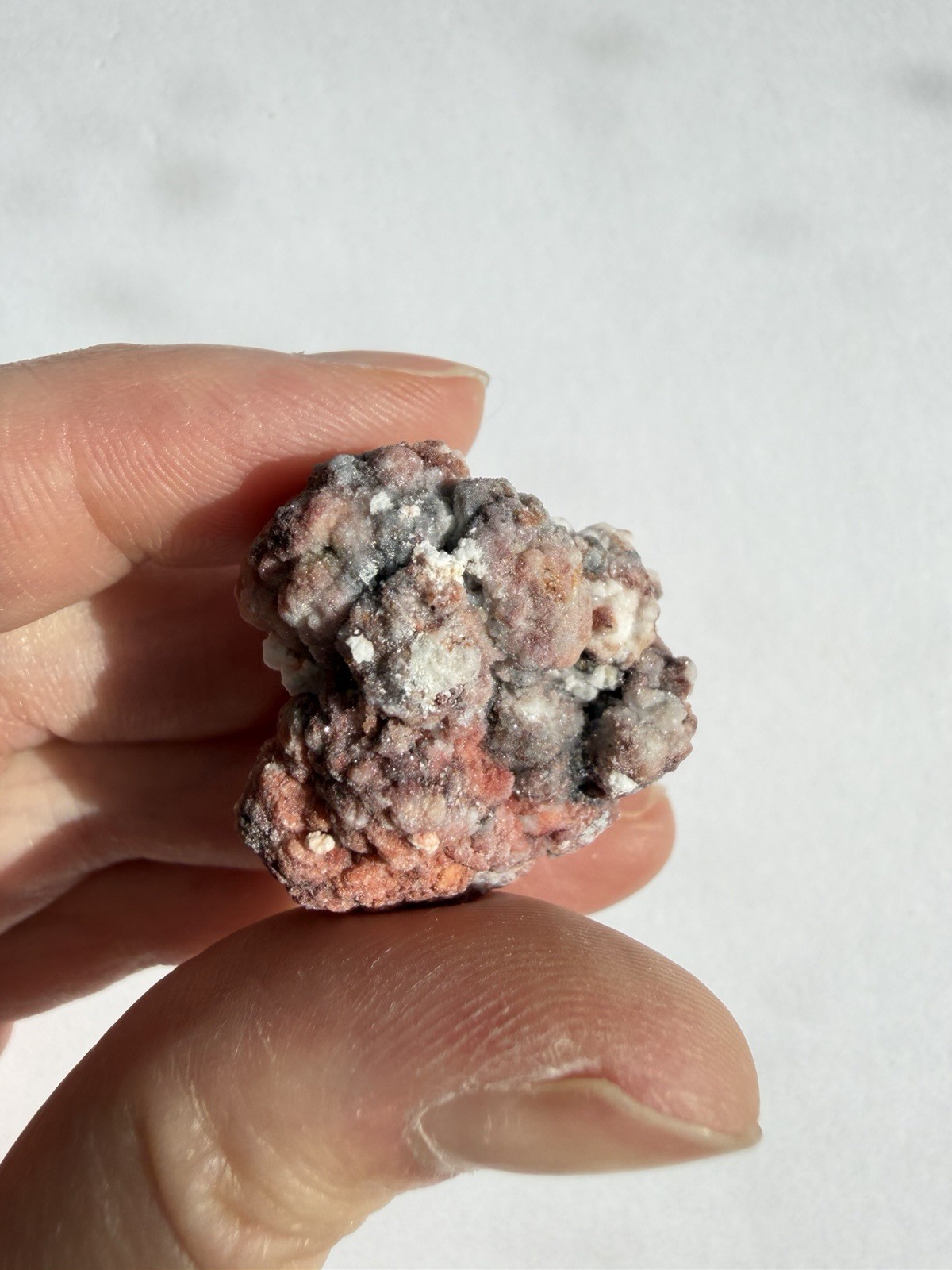 Set Of 3 Specimens: 2 Colorful Popcorn Selenite Gypsum and 1 Creedite from China