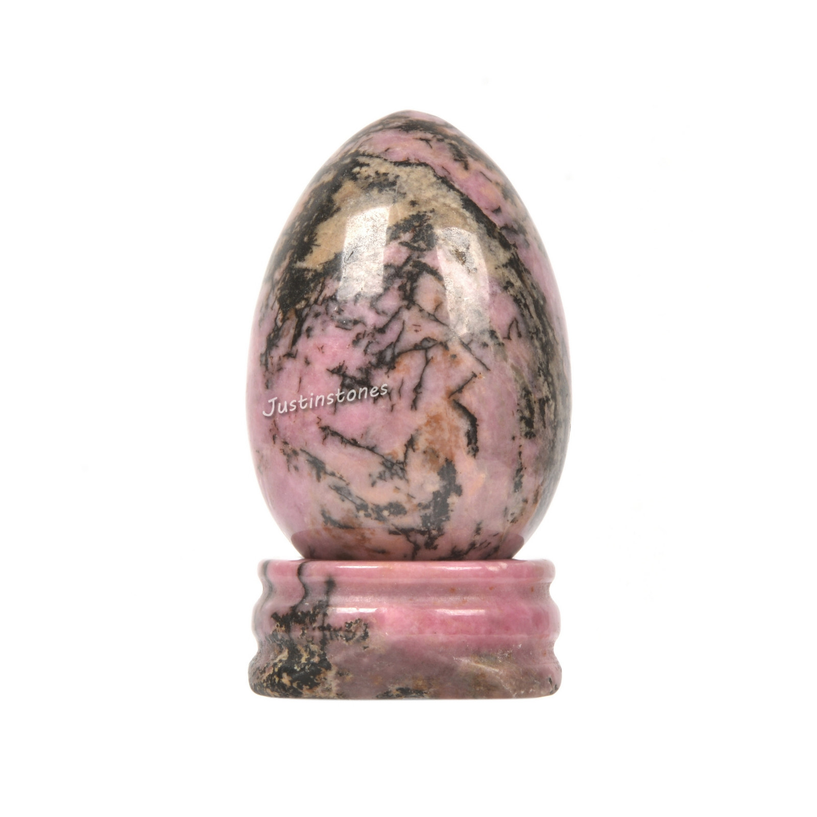 45mm Gemstone Crystal Egg Sphere Sculpture Healing Figurine*Two choices*