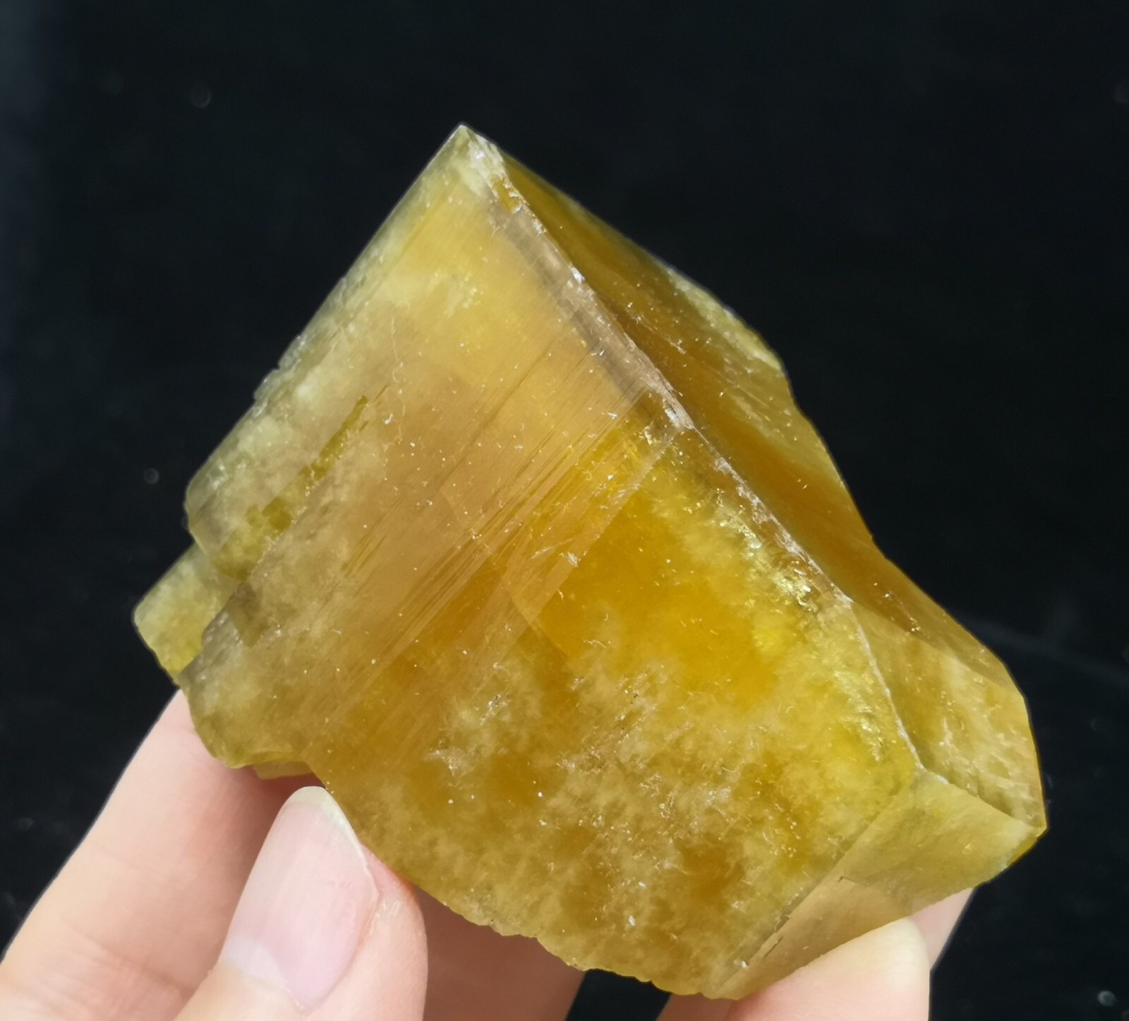 52mm 183g Golden Yellow Barite crystal, Natural Mineral Specimen