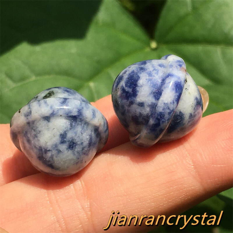5pcs Natural Blue Spot Quartz Crystal Star Sphere Divination ball reiki Healing