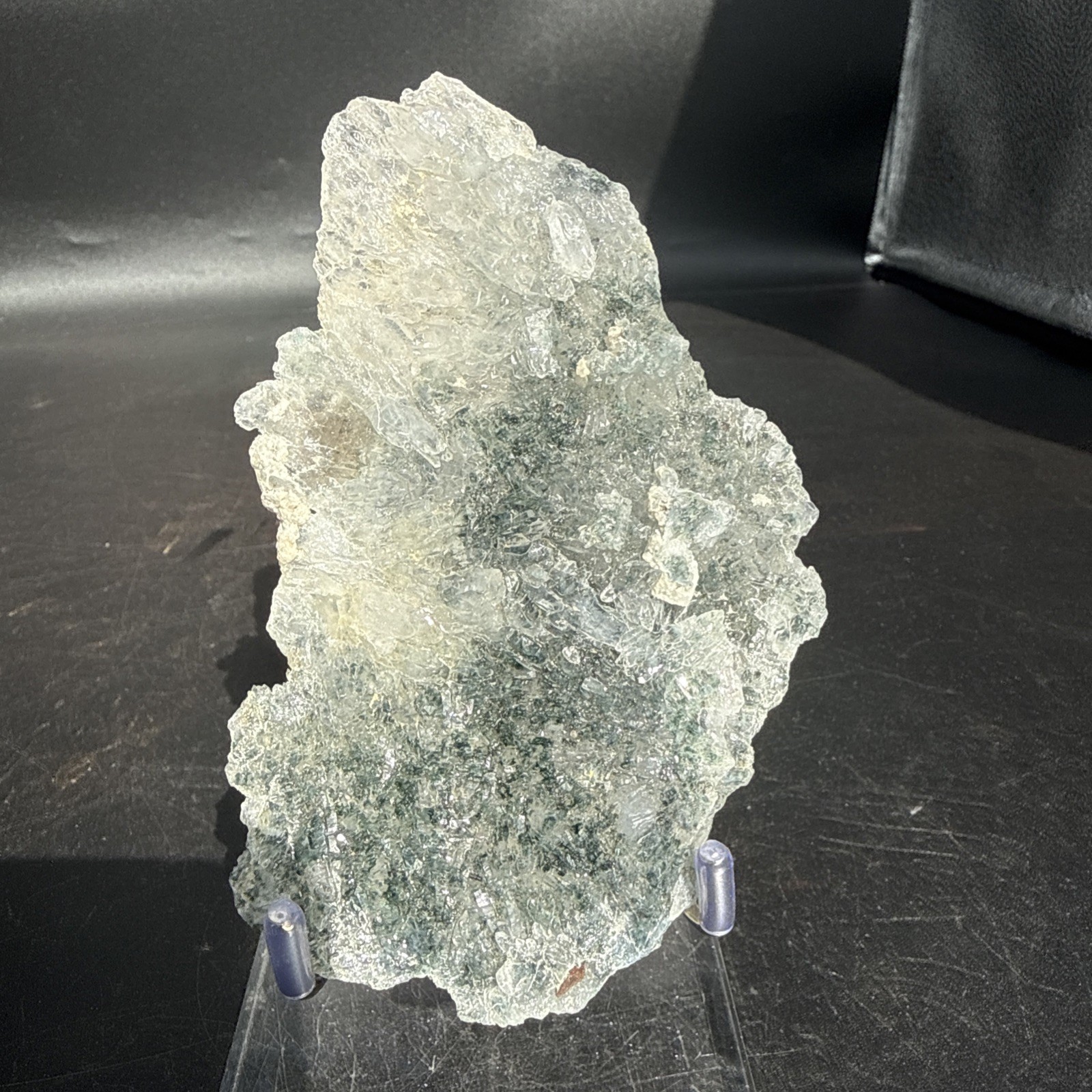 A++Natural Green & Blue Brazilian Flower Zeolite 2 Sided ! Crystals, Minerals!