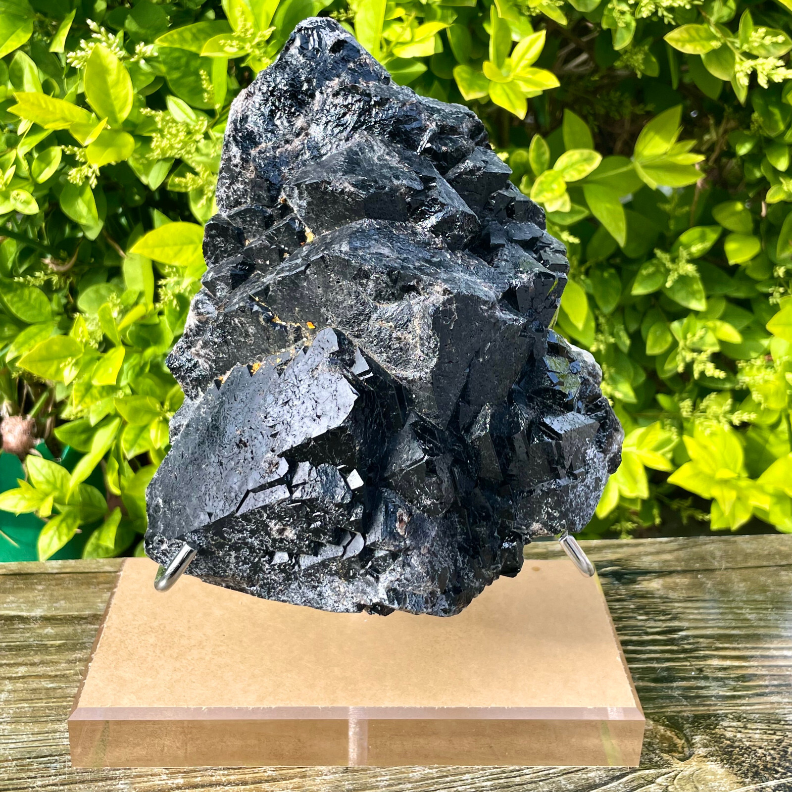 6.56LB Natural Terminated Black Spinel Crystal Specimen
