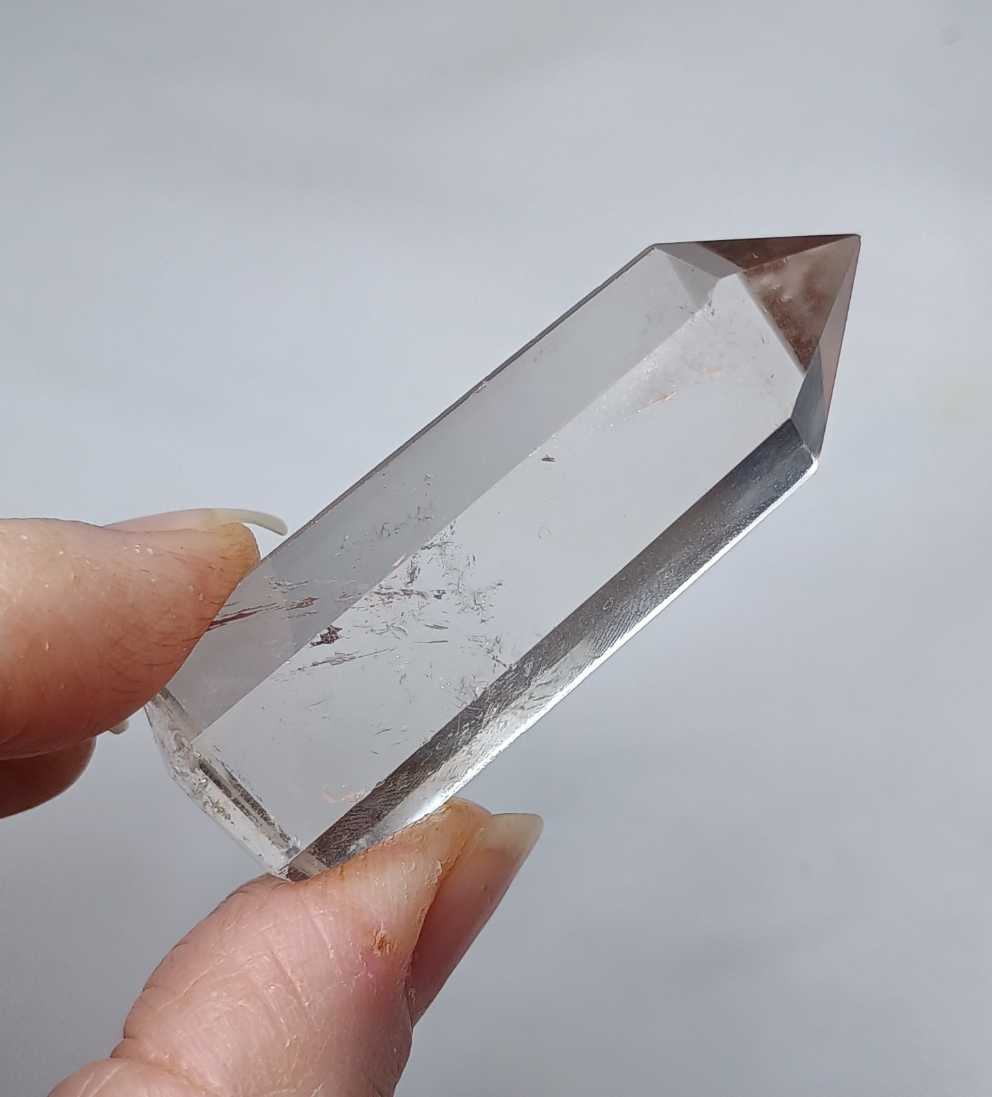 Clear Quartz Crystal Mineral Point Polished Healing Stunning Freestanding