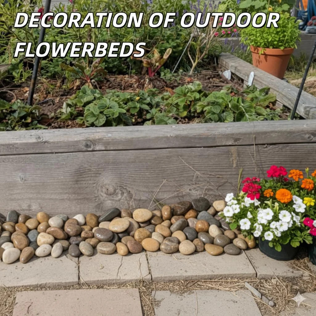 4lb Mixed River Rocks for Plants, 1-3″ Pebbles for Indoor Plants | Polished Gard