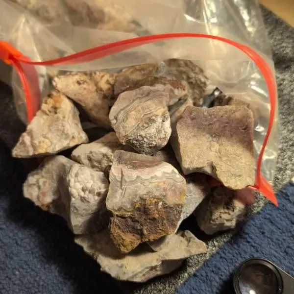 3Pcs Natural Mexican Crazy Lace Agate Rough Raw Stones Crystals Healing Specimen