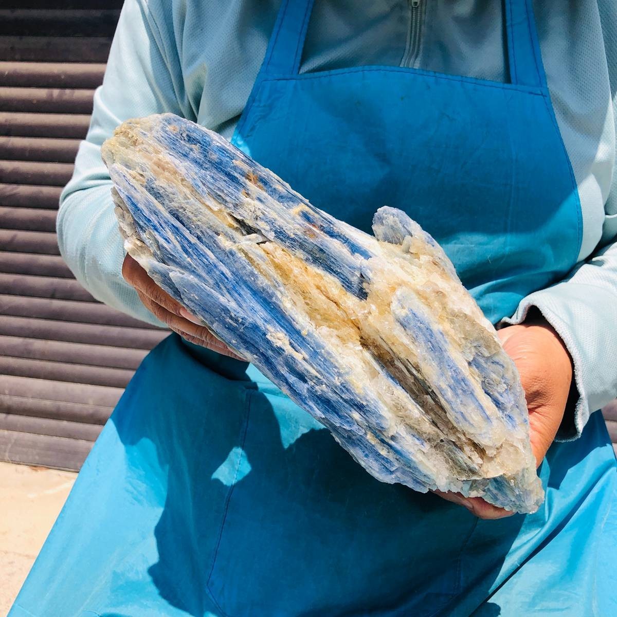 6.53LB Natural Blue Crystal Mineral Standard Rough Healing Specimen 5292