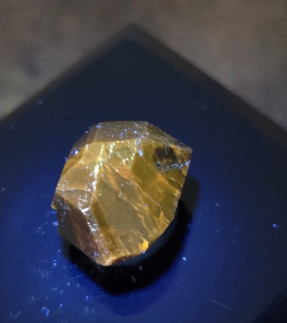 Zircon Crystal (Fluorescent/Norway) | Rare Mineral Display