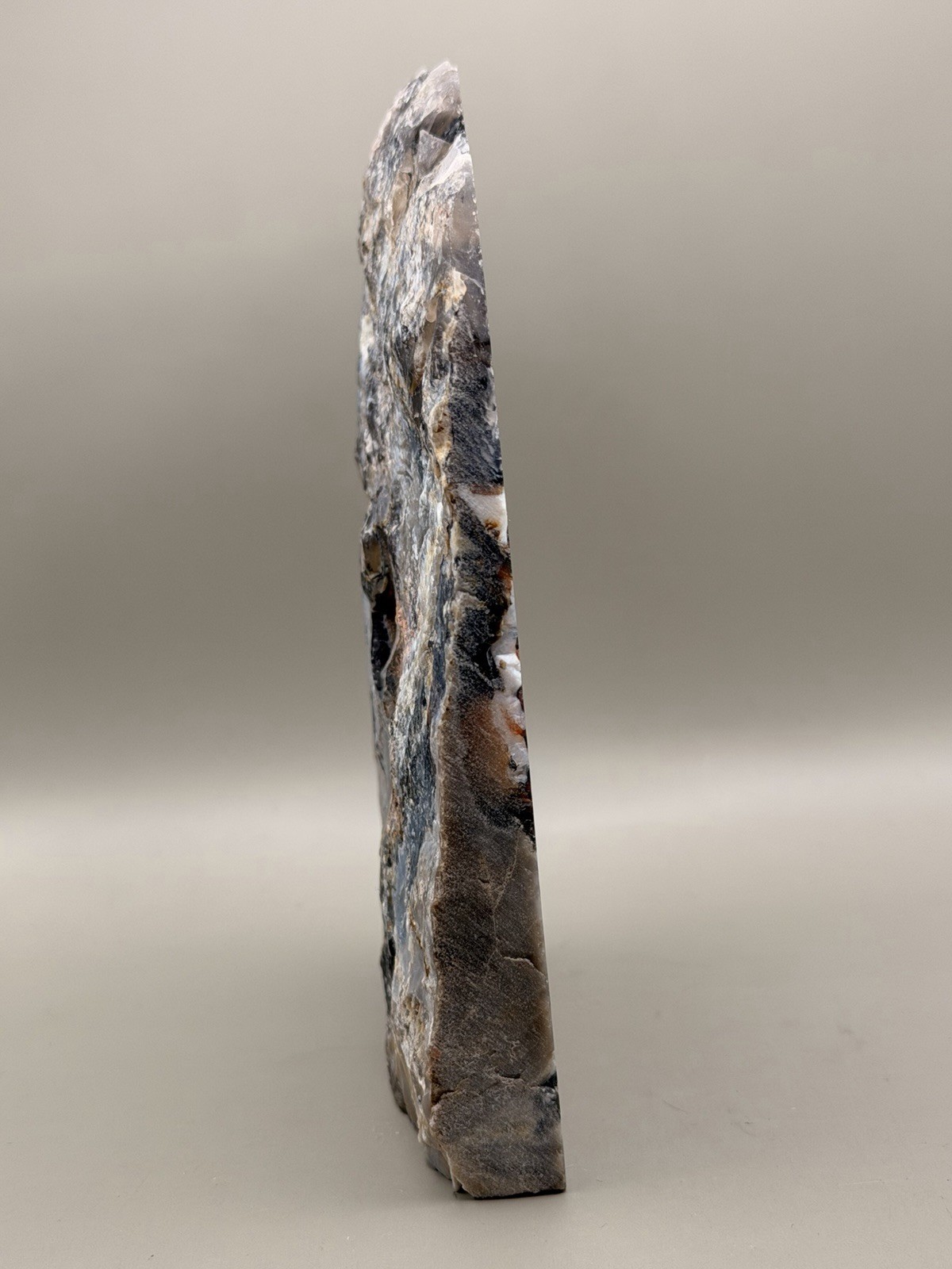Volcano Agate Freeform Slab Beautiful UV Free Standing Natural Crystal Reiki