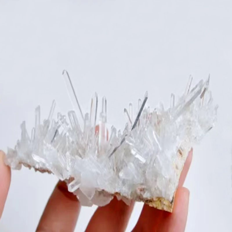 Natural Clear Quartz Cluster Chrysanthemum Quartz Healing Stone