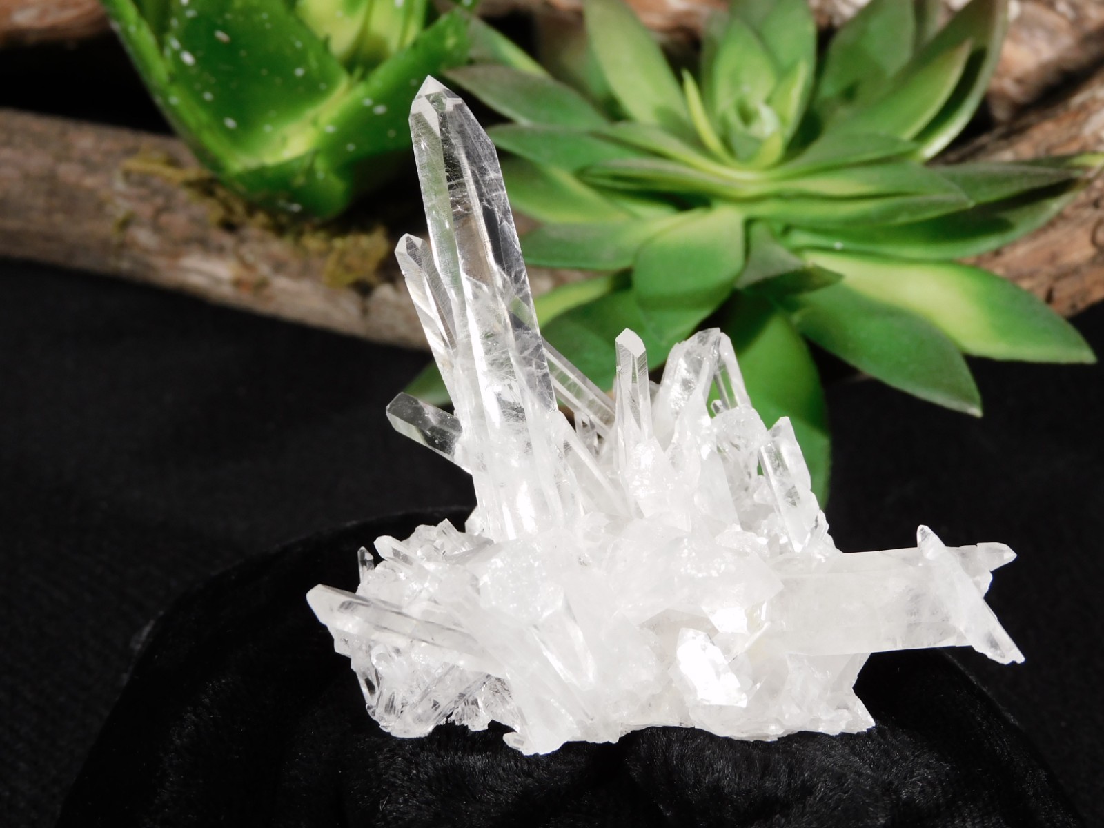VERY TRANSLUCENT Quartz Crystal Cluster Collier Creek ARKANSAS 44.0gr