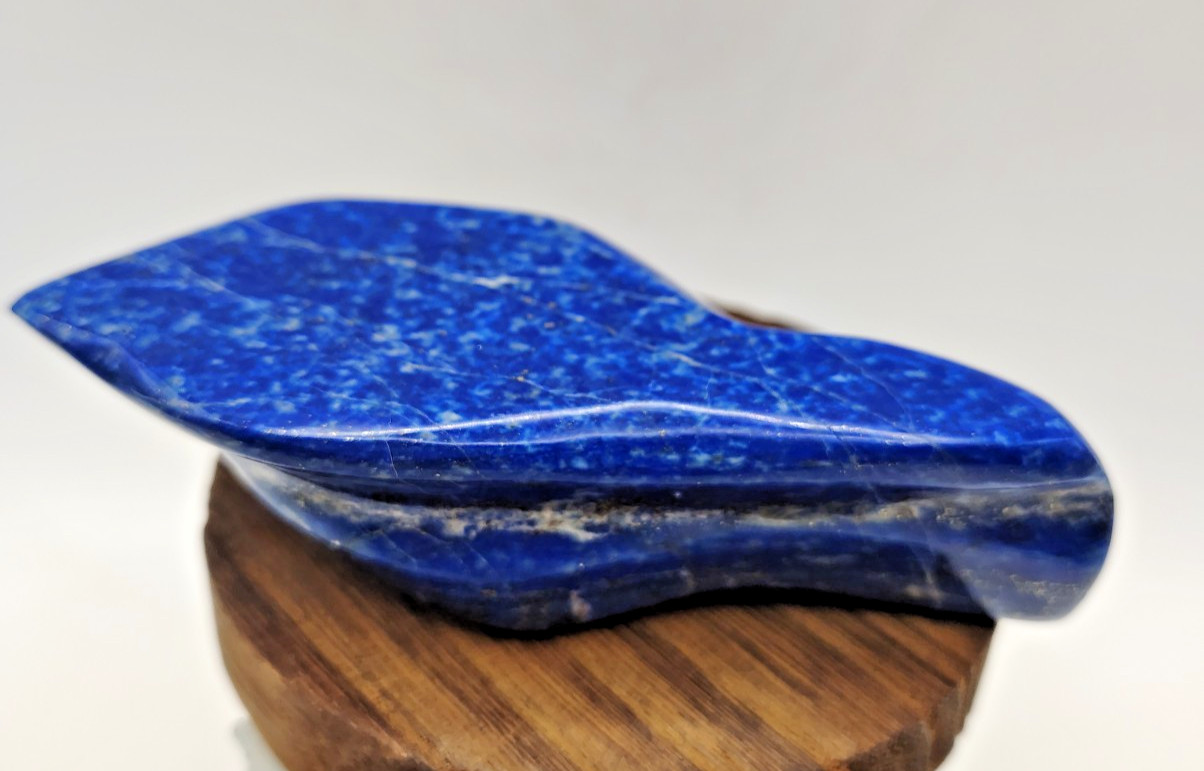 Polished Lapis Lazuli Mineral Specimen Stone Crystal Freeform 286.51g Gemstone
