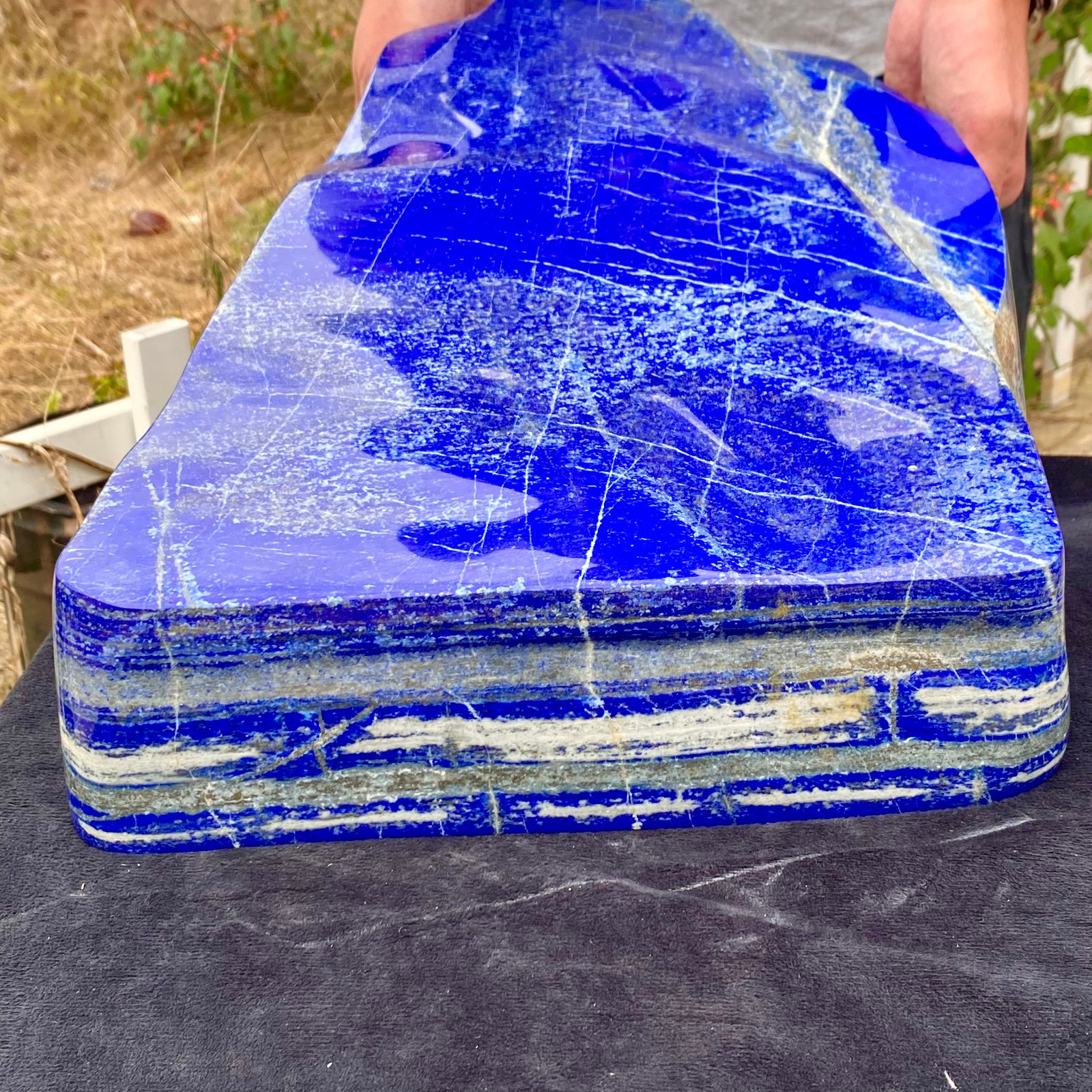 61.61LB Lapis Lazuli Freeform Polished Rough Tumble Healing Crystal Specimen Sto