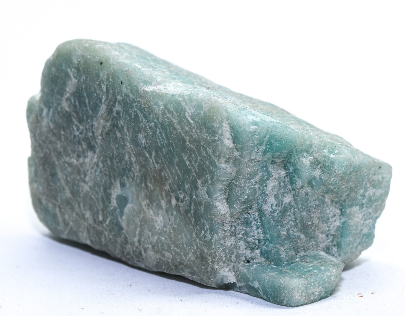 95g Blue Teal Amazonite Rough Natural Feldspar Crystal Mineral Specimen – India