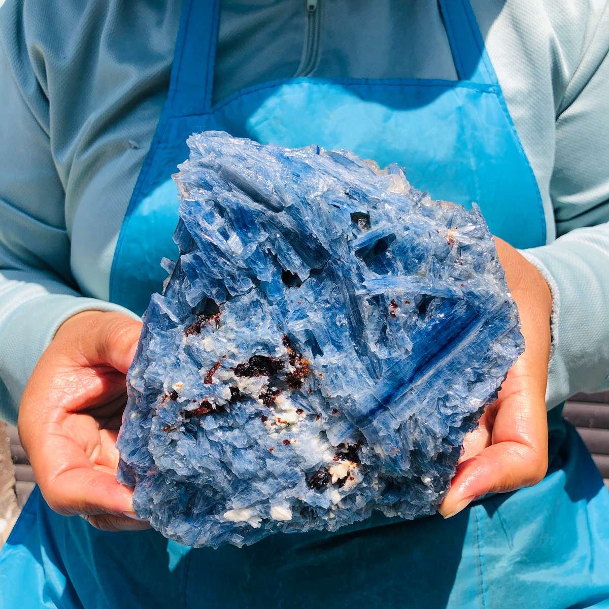 4.02LB Natural kyanite mineral quartz crystal specimen specimen healing decor