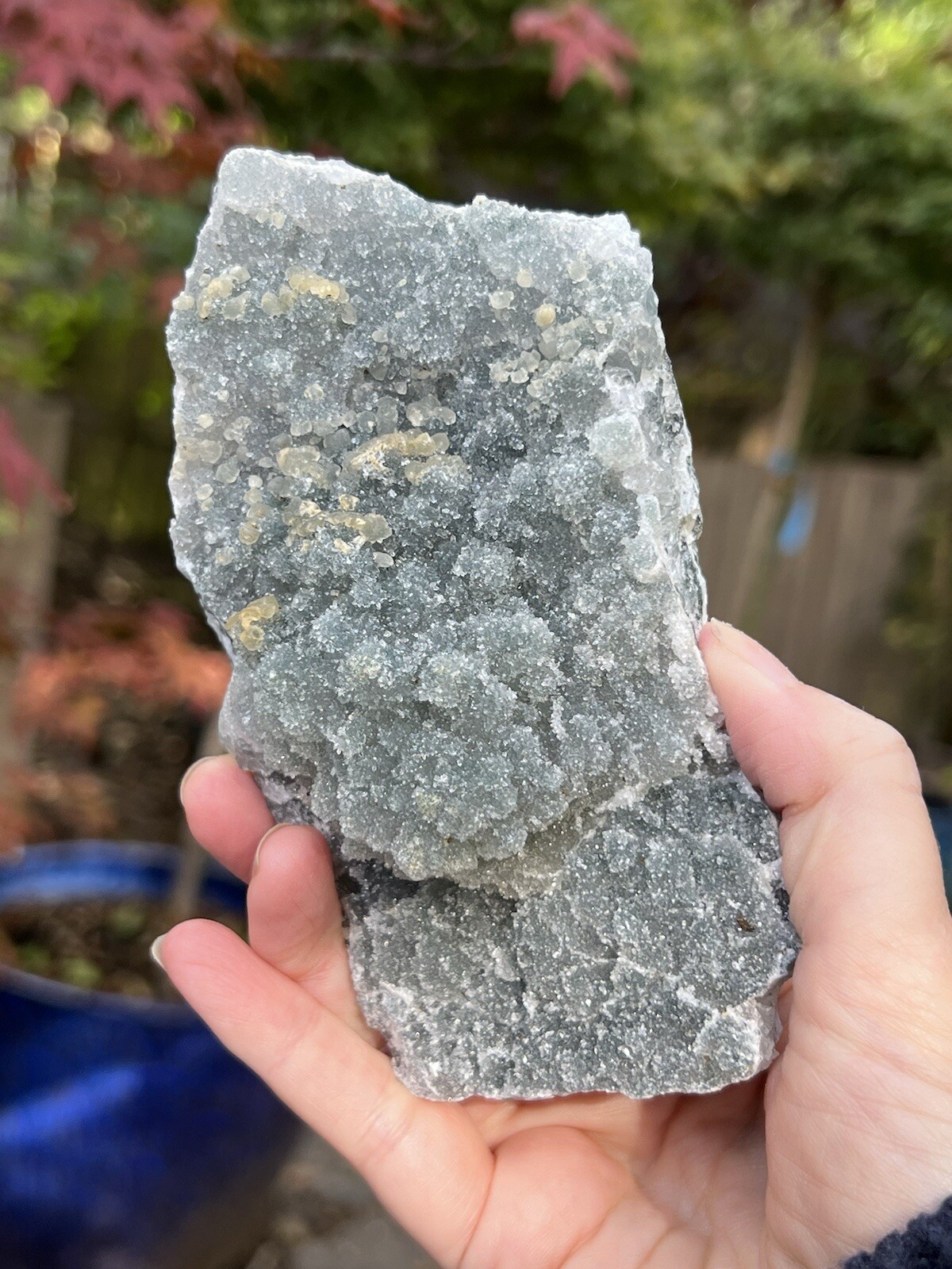 Sugar Green Rainbow Amethyst Cluster Brazil AAA+ Grade 400g 12