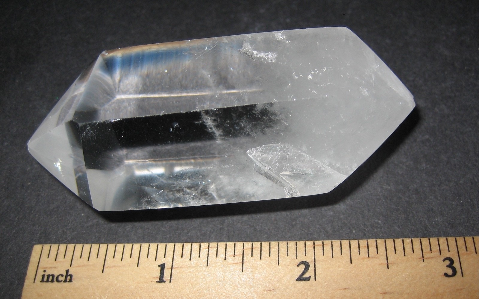 3″x1.35″ POLISHED DOUBLE TERMINATED NATURAL MANIFESTATION QUARTZ CRYSTAL 97g *2