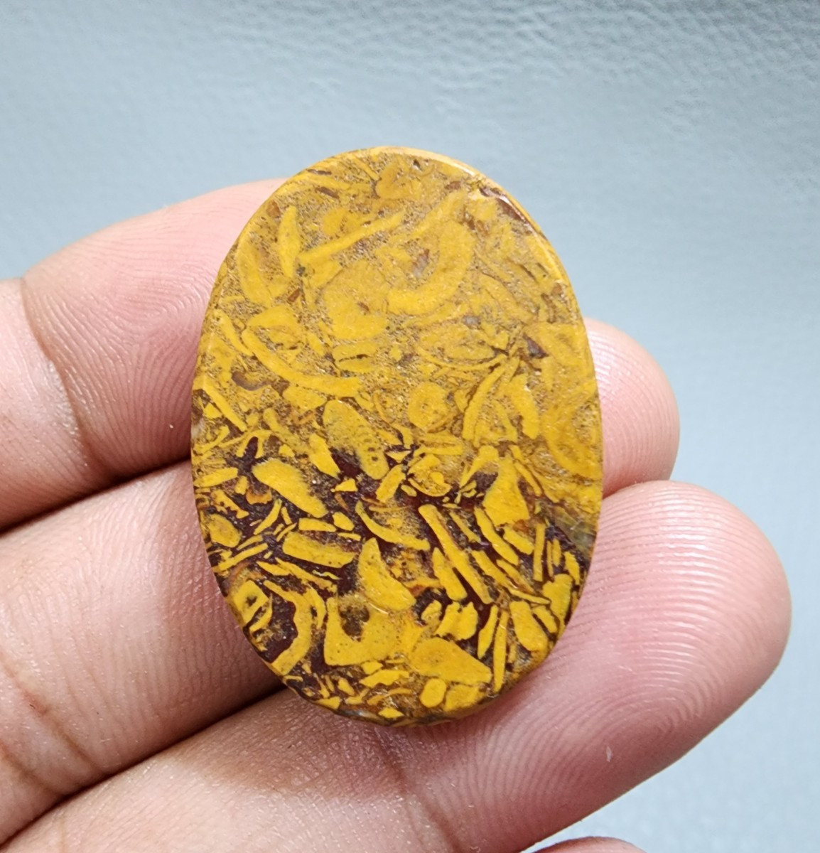 AAA+ Quality 47 Crt Designer Mariyam Jasper Oval Shape Loose Gemstone Cabochon