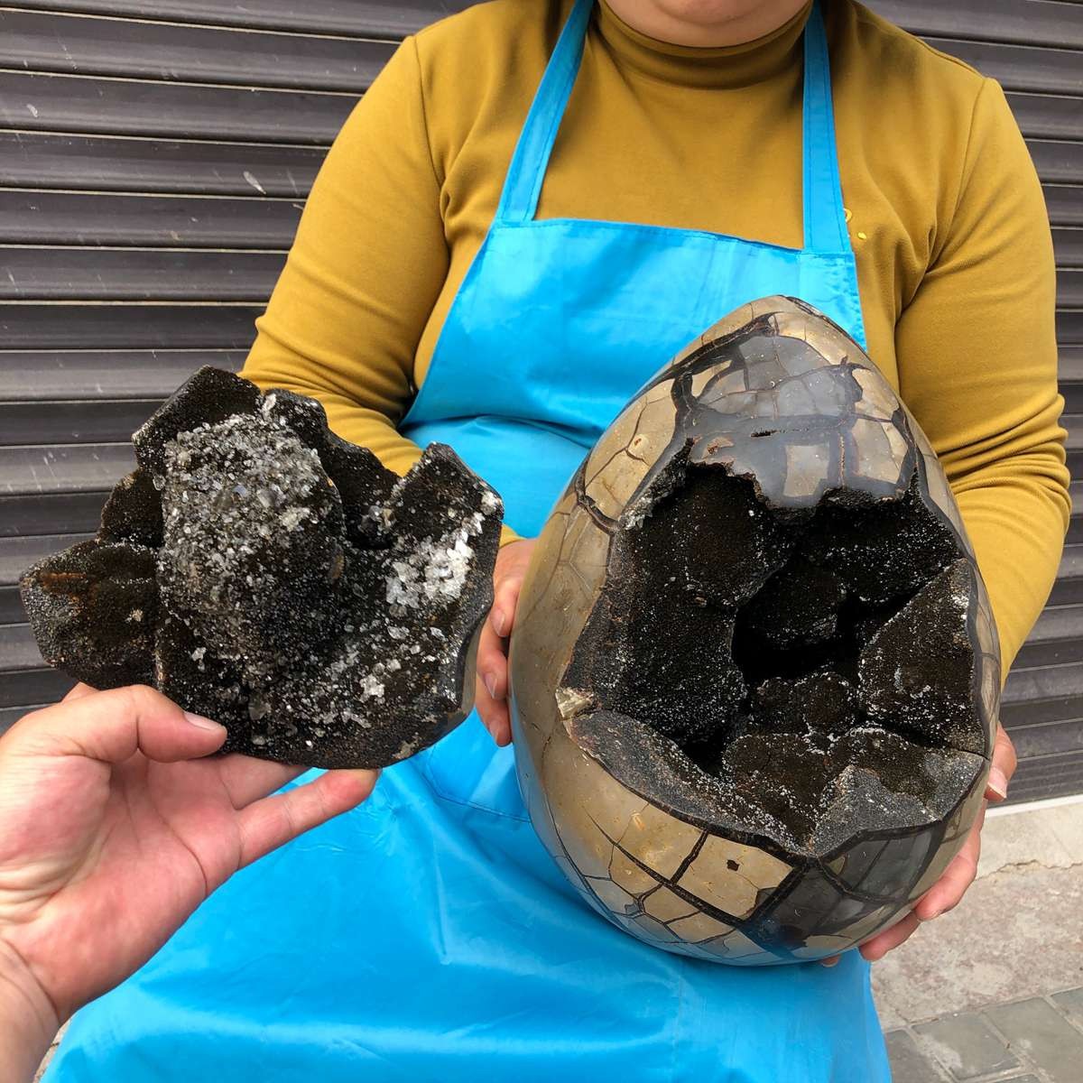 16.89KG Natural Turtle Back Stone Dragon Crystal Cave Crack Gem Healing 4358
