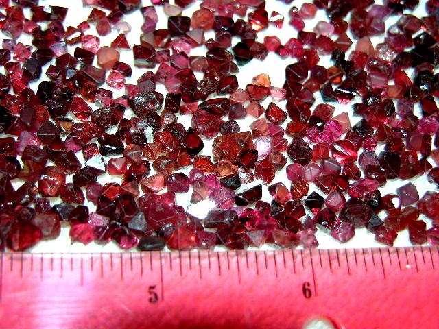 Spinel rare ruby red crystals Sri Lanka 6 carat lots 3 plus crystals
