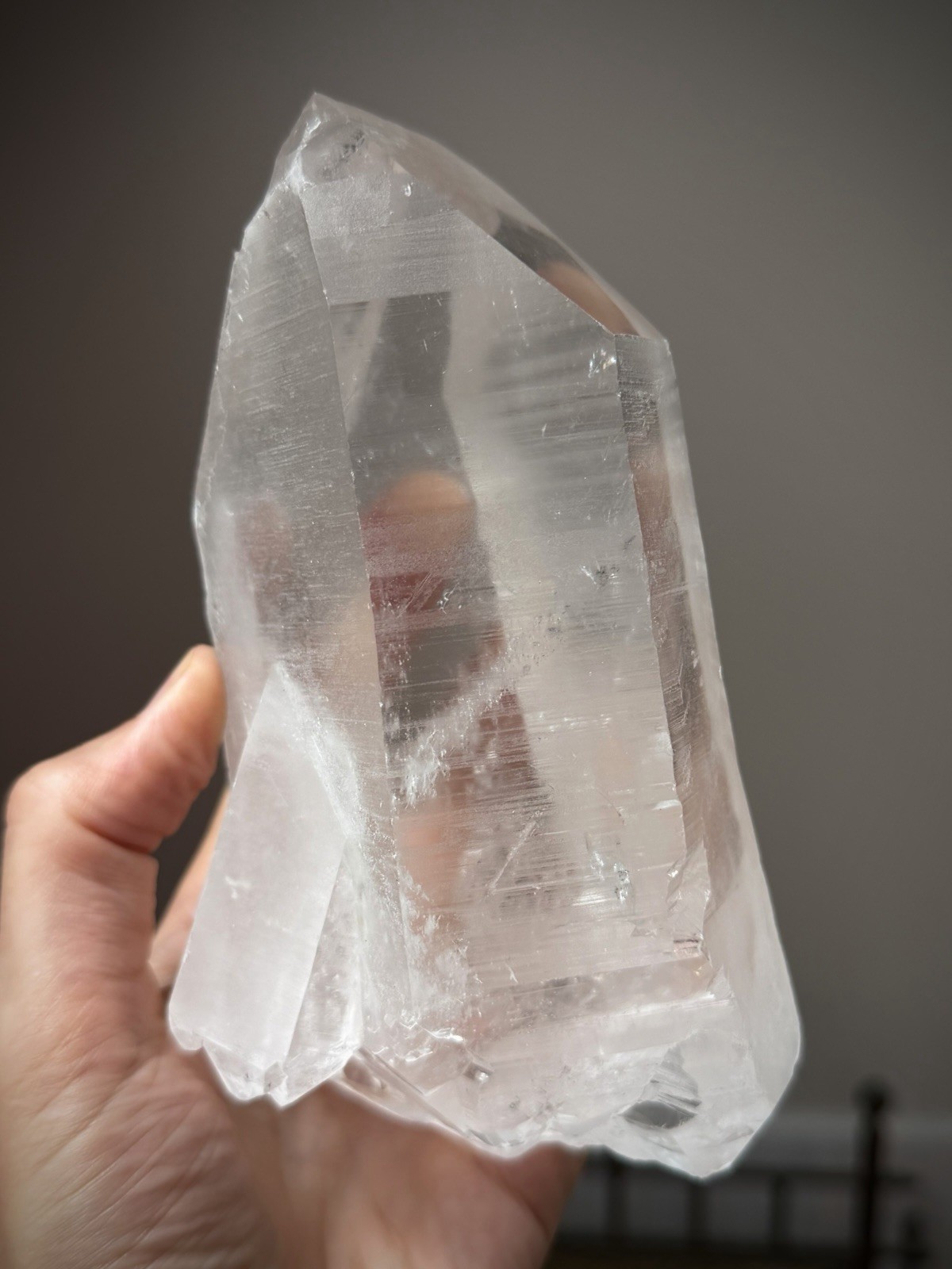 2.8LB Natural Lemurian Quartz Crystal Double Terminated Quartz Record Keeper