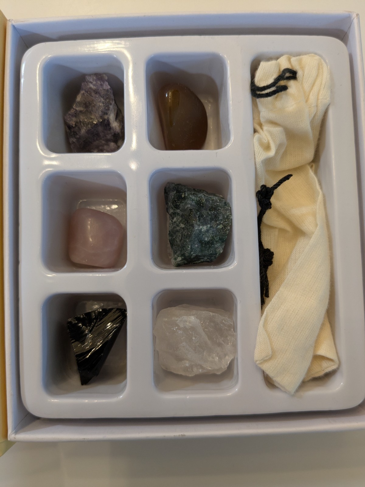 Zodiac Crystal Collection (Air) Of 6 Stones With Carrying Bag by Shoppe Geo Gift