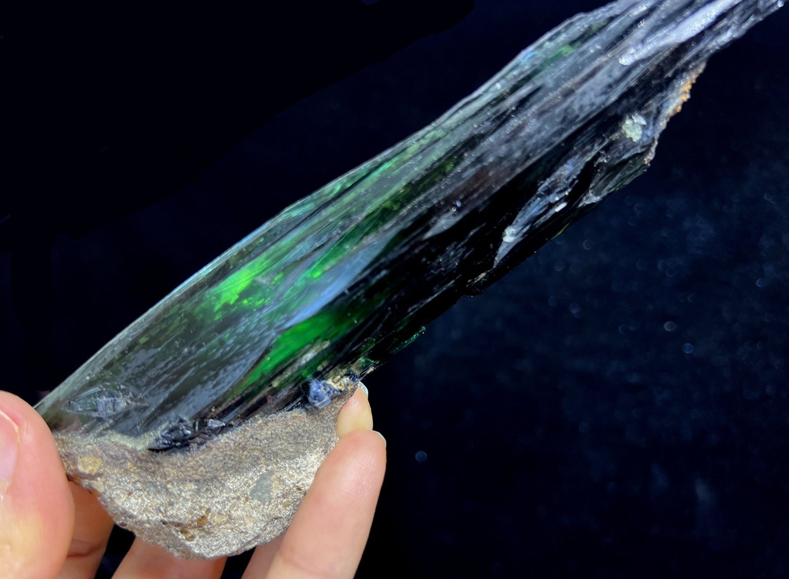 LARGE – 165mm Gemmy Vivianite mined from Brazil, Natural Mineral Specimen