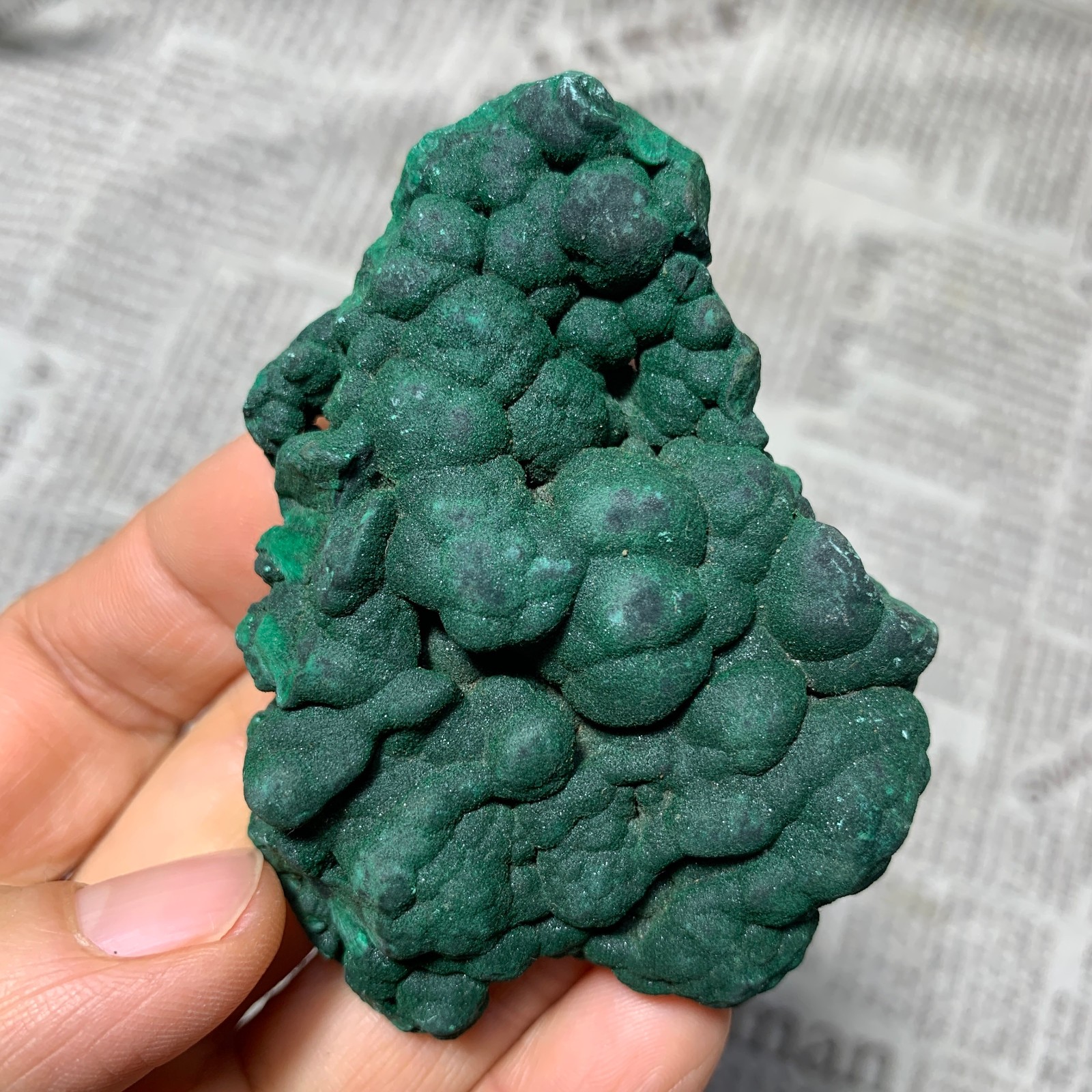 106g Natural Malachite velvet Specimen Quartz Crystal Mineral Reiki Healing
