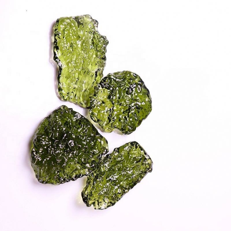 Natural Crystal Gem Moldavite Meteorite Glass Necklace Pendant Stone Green Xmas