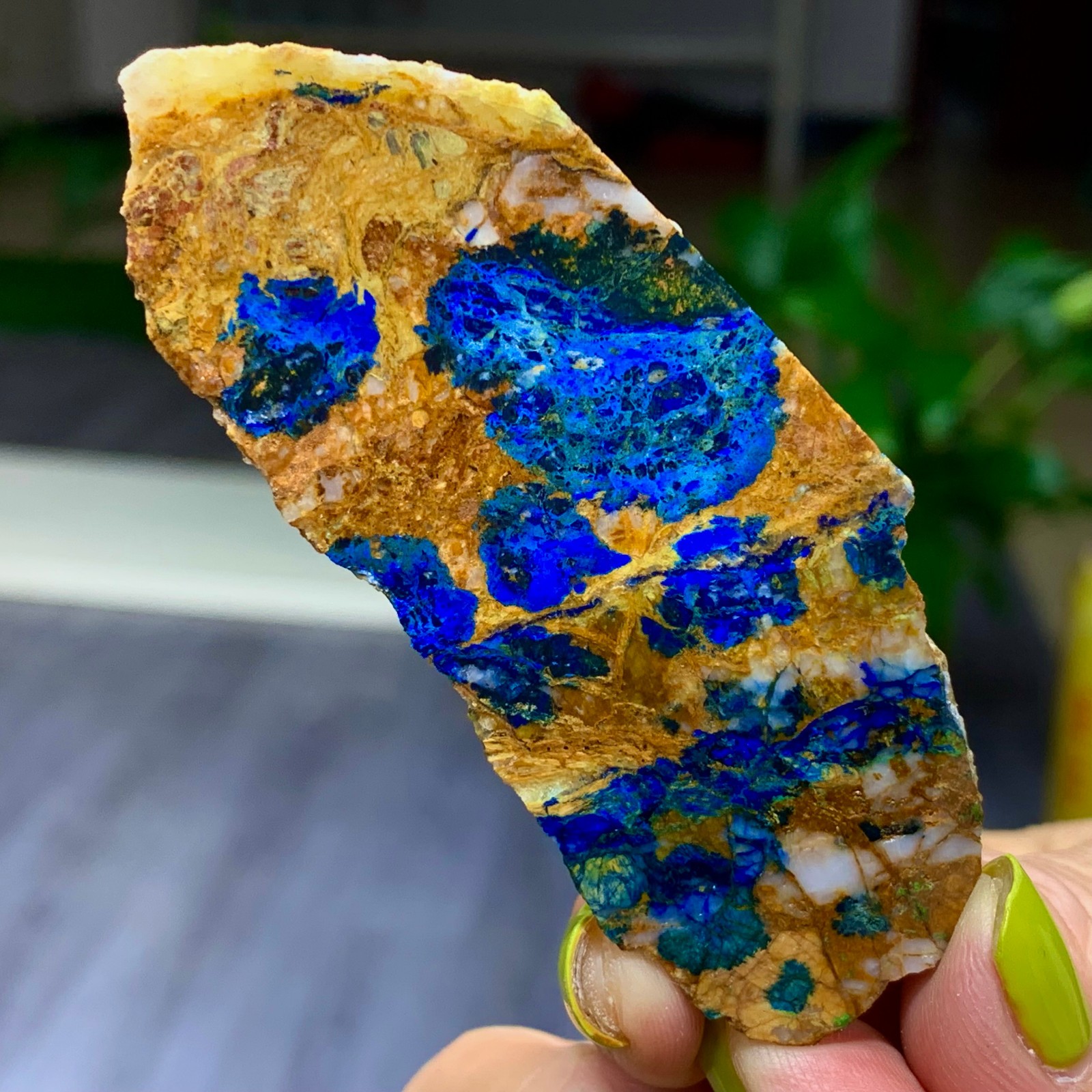 27G BEST Natural Celestite/Malachite Crystal Mineral Specimen/Brazil