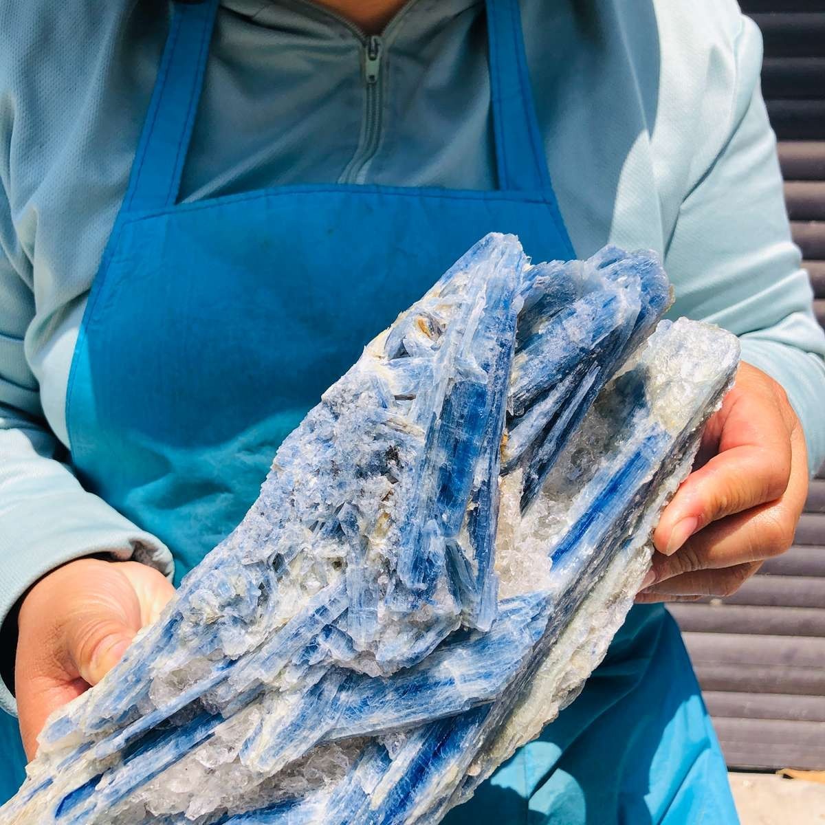 6.53LB Natural Blue Crystal Mineral Standard Rough Healing Specimen 5292