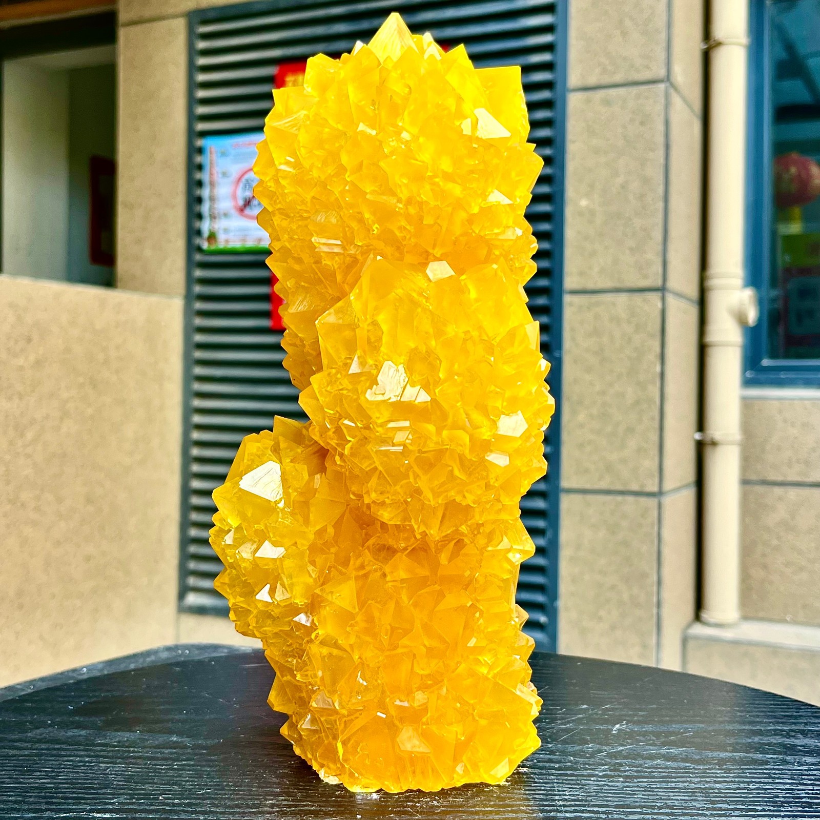 6.86LB Yellow Ghost Phantom Crystal Cluster Flower Raw Crystal Heal Quartz Decor