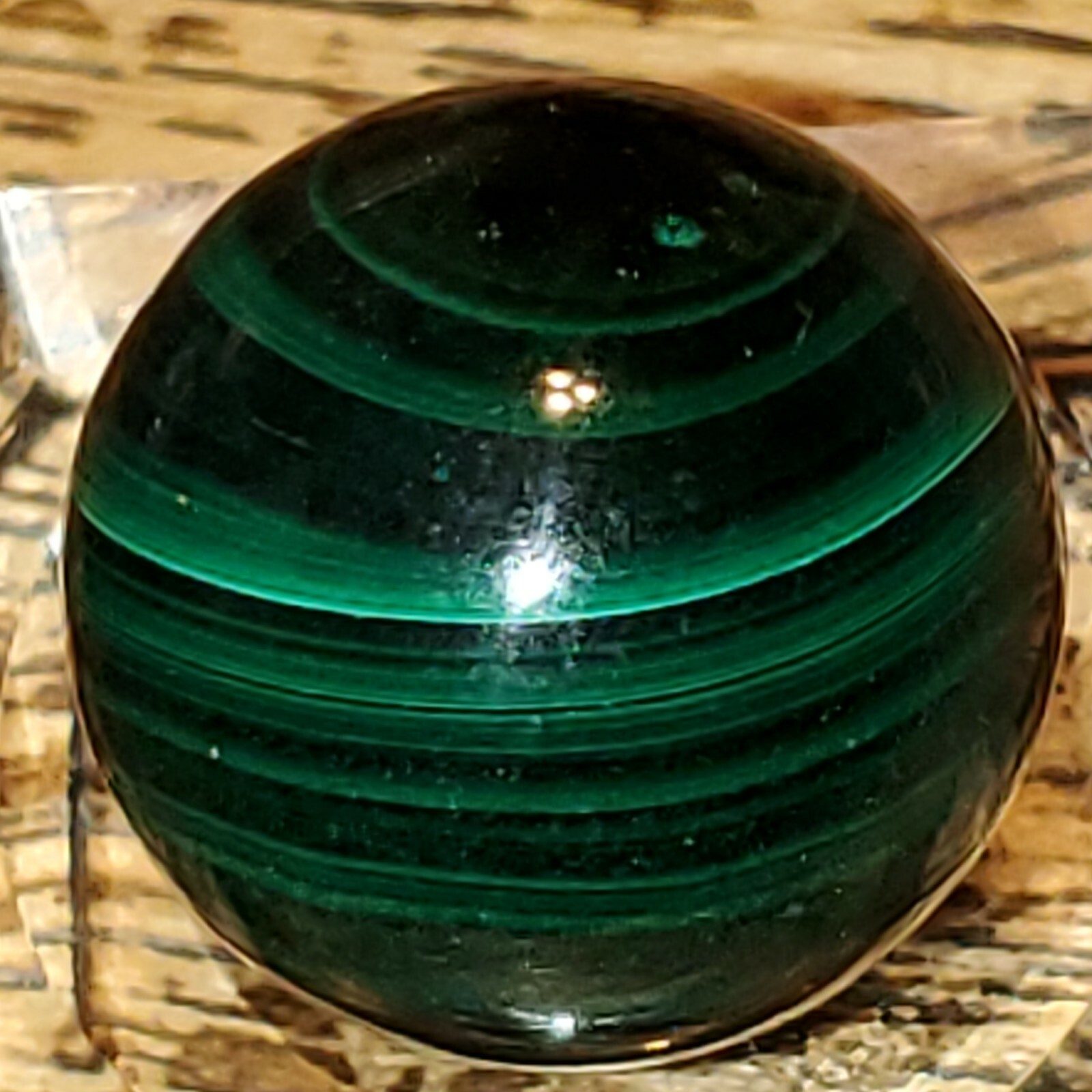 Malachite Crystal Sphere Ball Orb 19.7mm 18g.
