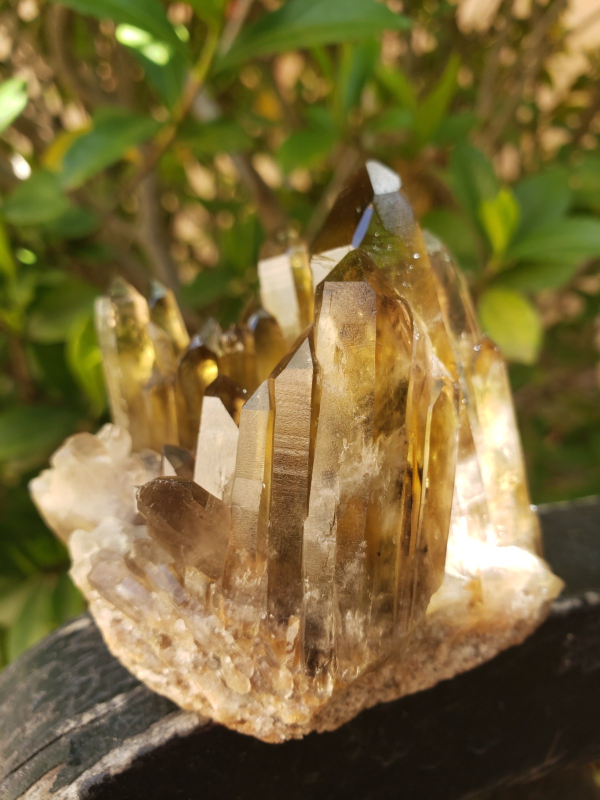 2.75″ Natural Smoky Citrine Quartz Crystal Cluster Mineral Specimen, 198g or 7oz