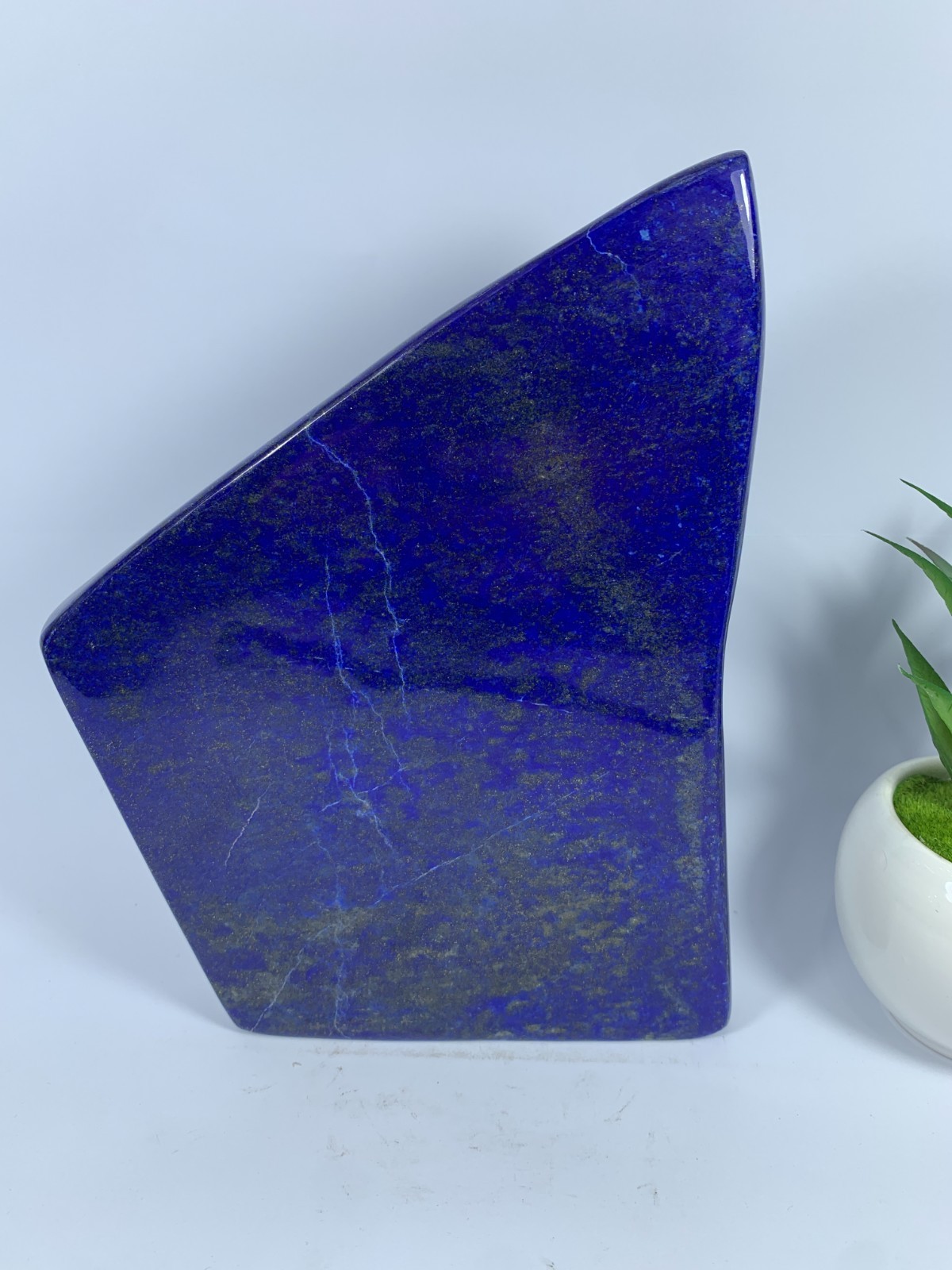 4.54lbs Lapis Lazuli Freeform Polished Tumble, Healing Crystal Rough Specimen