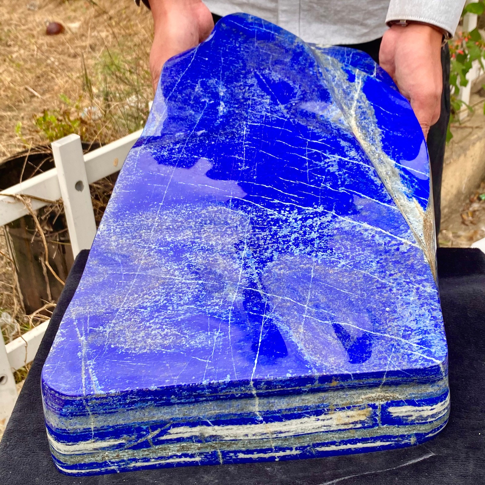 61.61LB Lapis Lazuli Freeform Polished Rough Tumble Healing Crystal Specimen Sto