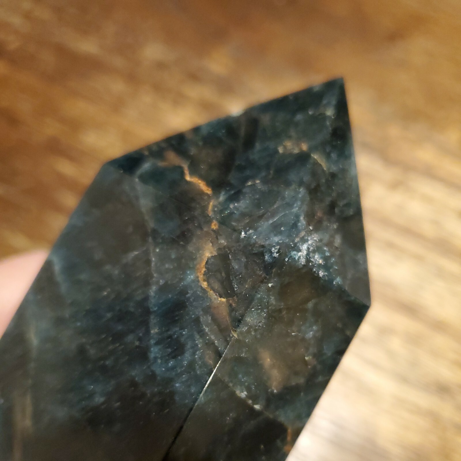 Large Blue Apatite Crystal Tower 6.75in x 2.41in x 1.81in, 1lb 14.5oz