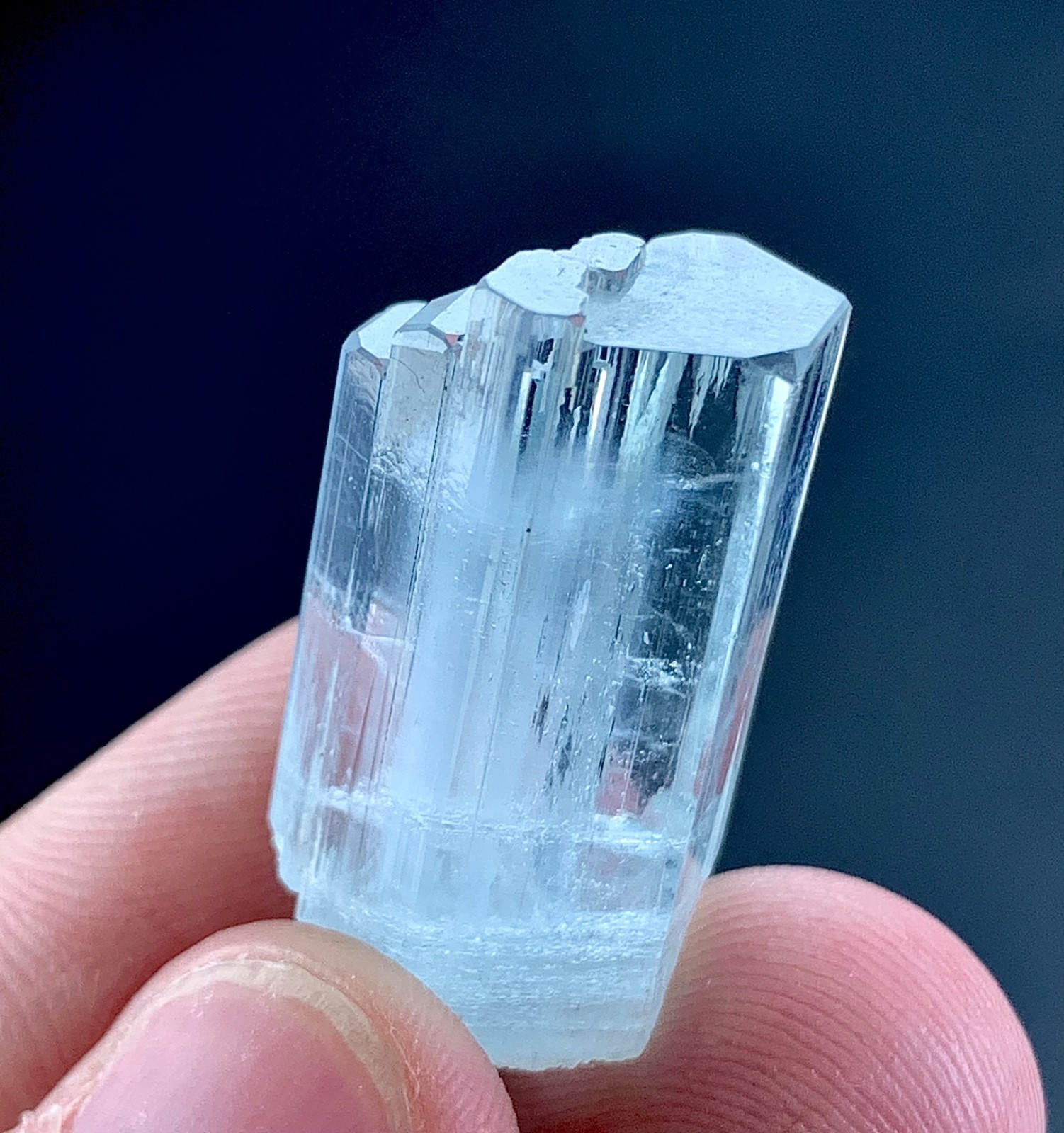 30 Carat Stepwise Aquamarine Crystal Specimen From Skardu Pakistan