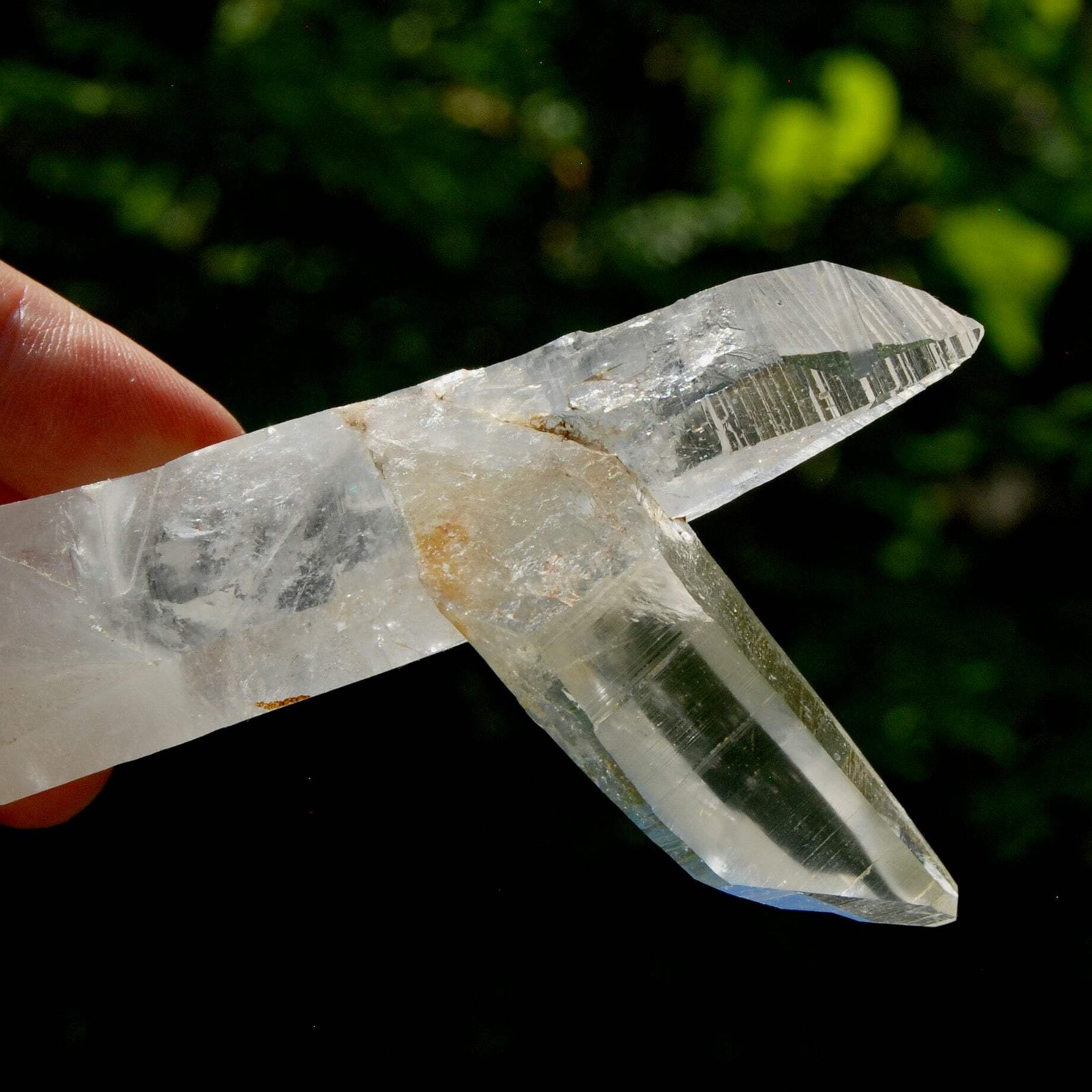Lemurian Quartz Crystal Starbrary – 4in 106g Tantric Twin Flame Record Keeper, C