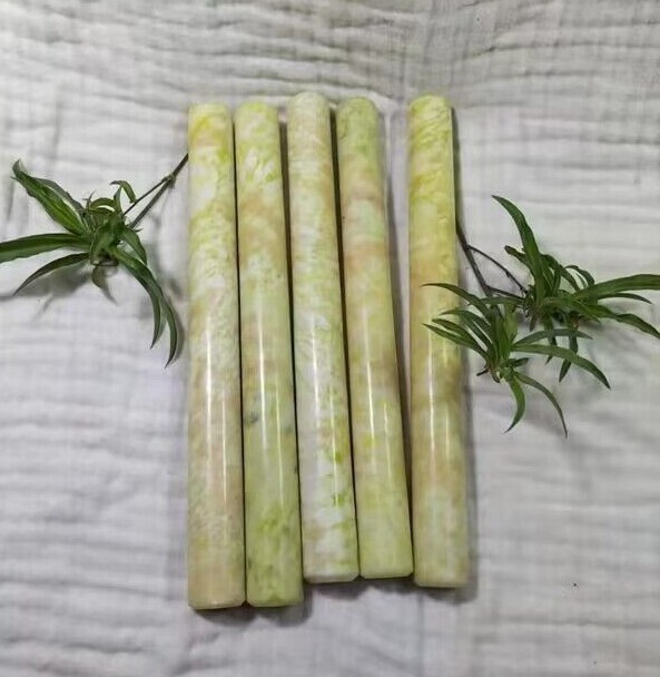 1pc Jadeite Boulder stone Rough Raw Cut rolling pin Jade Specimen – random