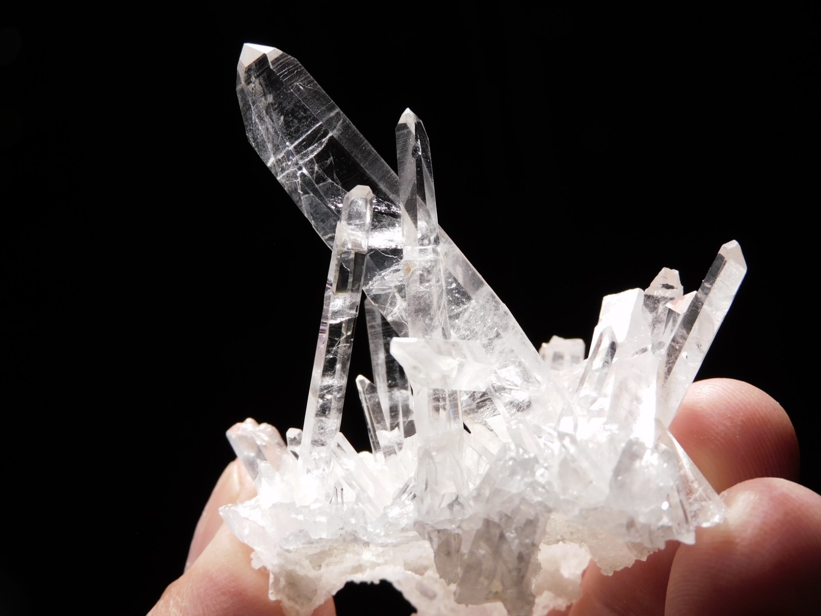 VERY TRANSLUCENT Quartz Crystal Cluster Collier Creek ARKANSAS 44.0gr