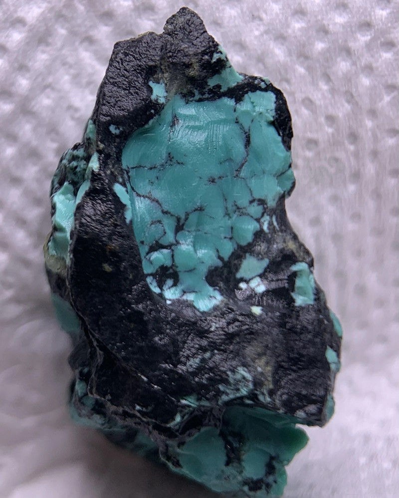 100% Natural Cloud Mountain Blue Green Turquoise Rough Specimen 9.1G