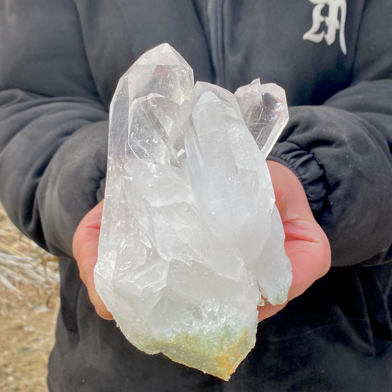 2.93LB Natural Clear White Crystal Quartz Cluster Energy Healing Specimen