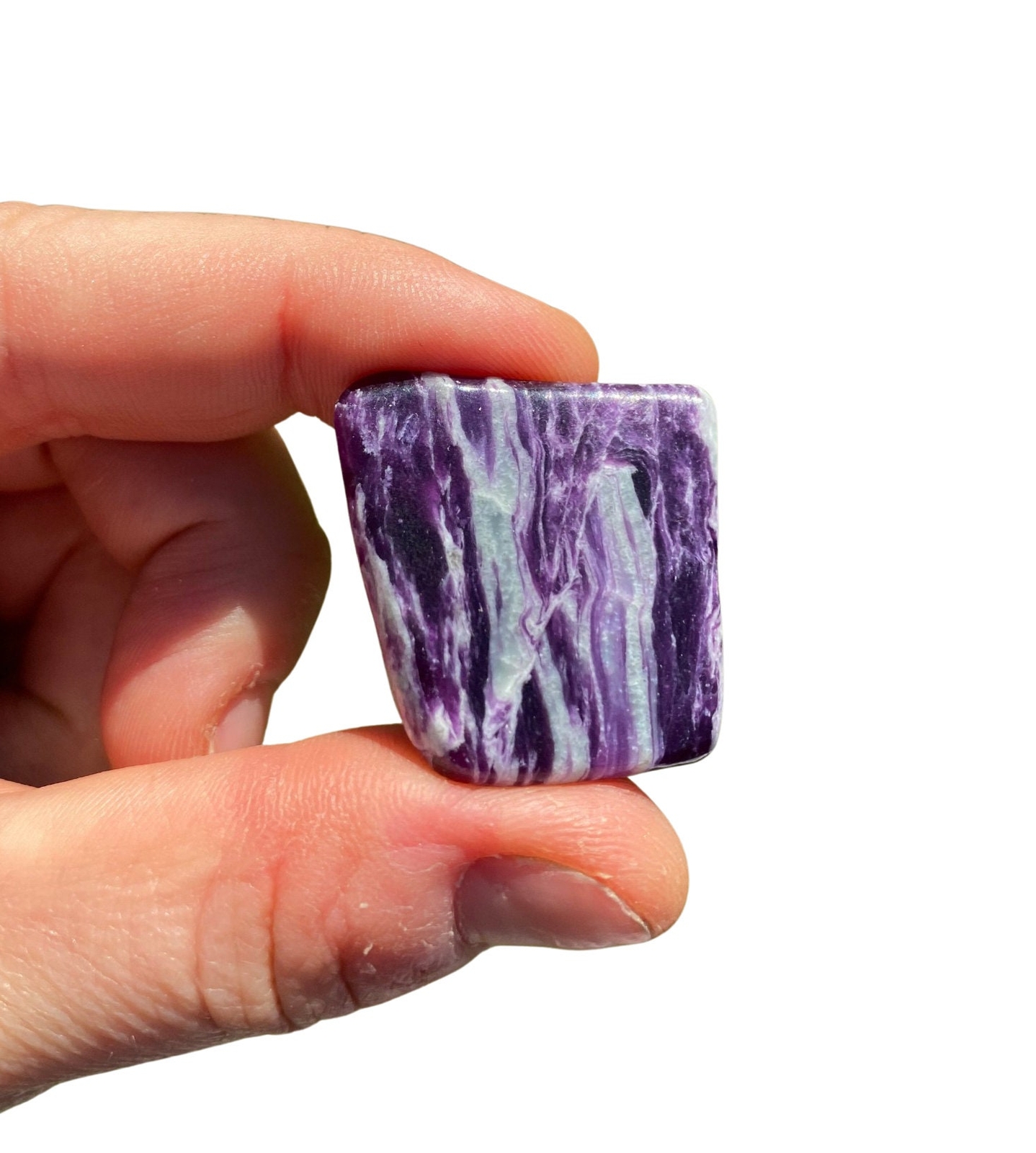 Kammererite Stone Slice, Natural Kammererite Crystal from Turkey, Rare Stone