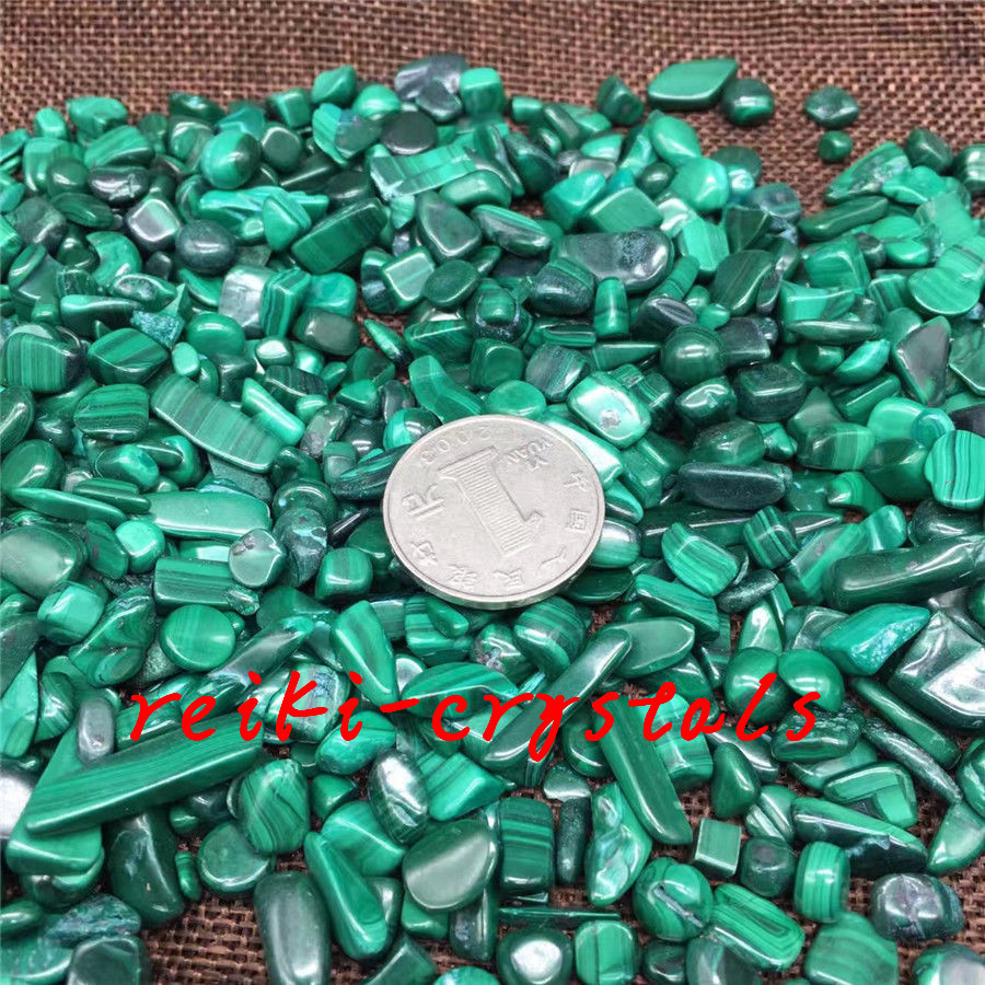 100g Tumbled A+++++ Natural Malachite Stones Gemstones Reiki Healing Crystal