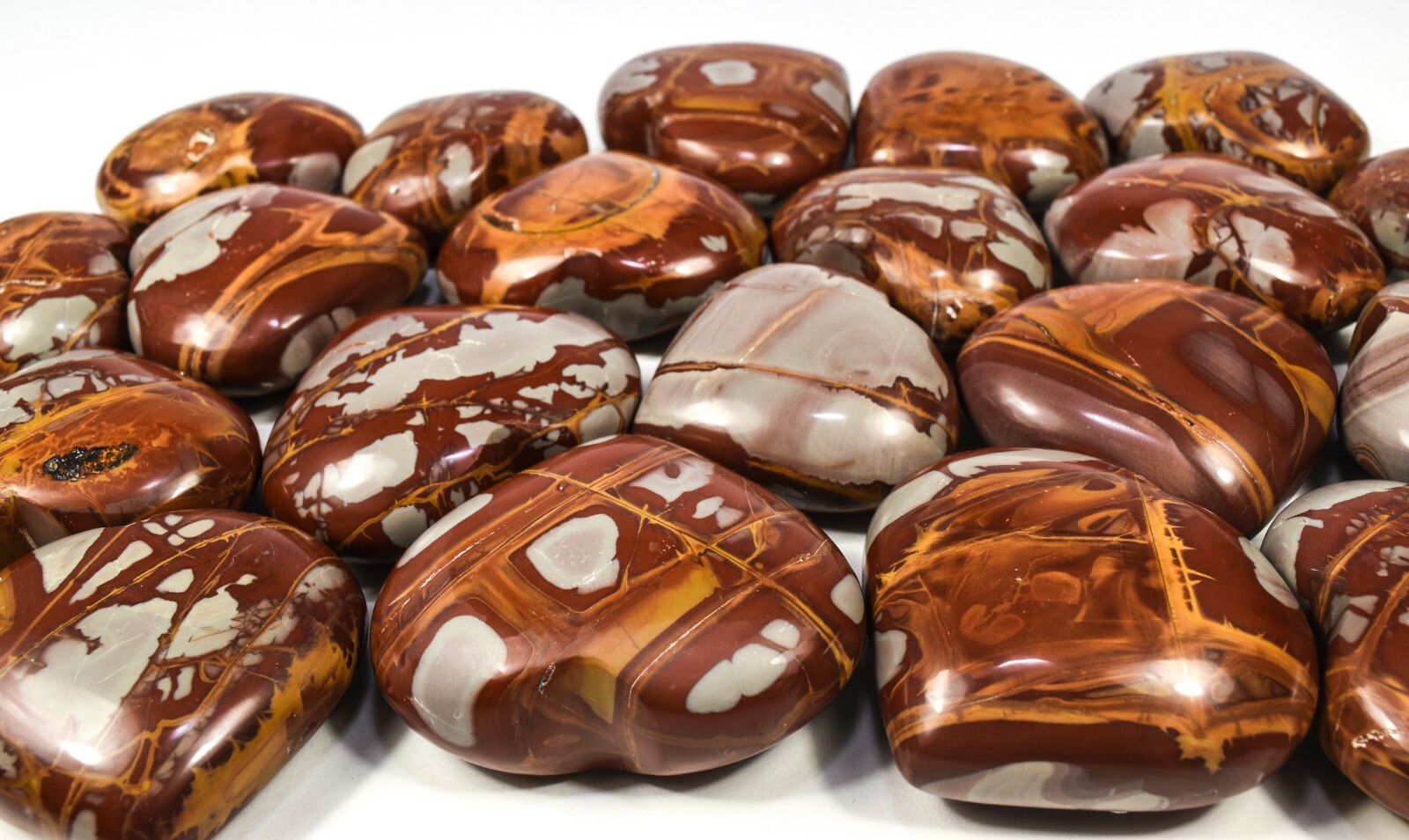 2.5″ Multicolor Noorena Jasper Heart Polished Natural Crystal – Australia (1PC)