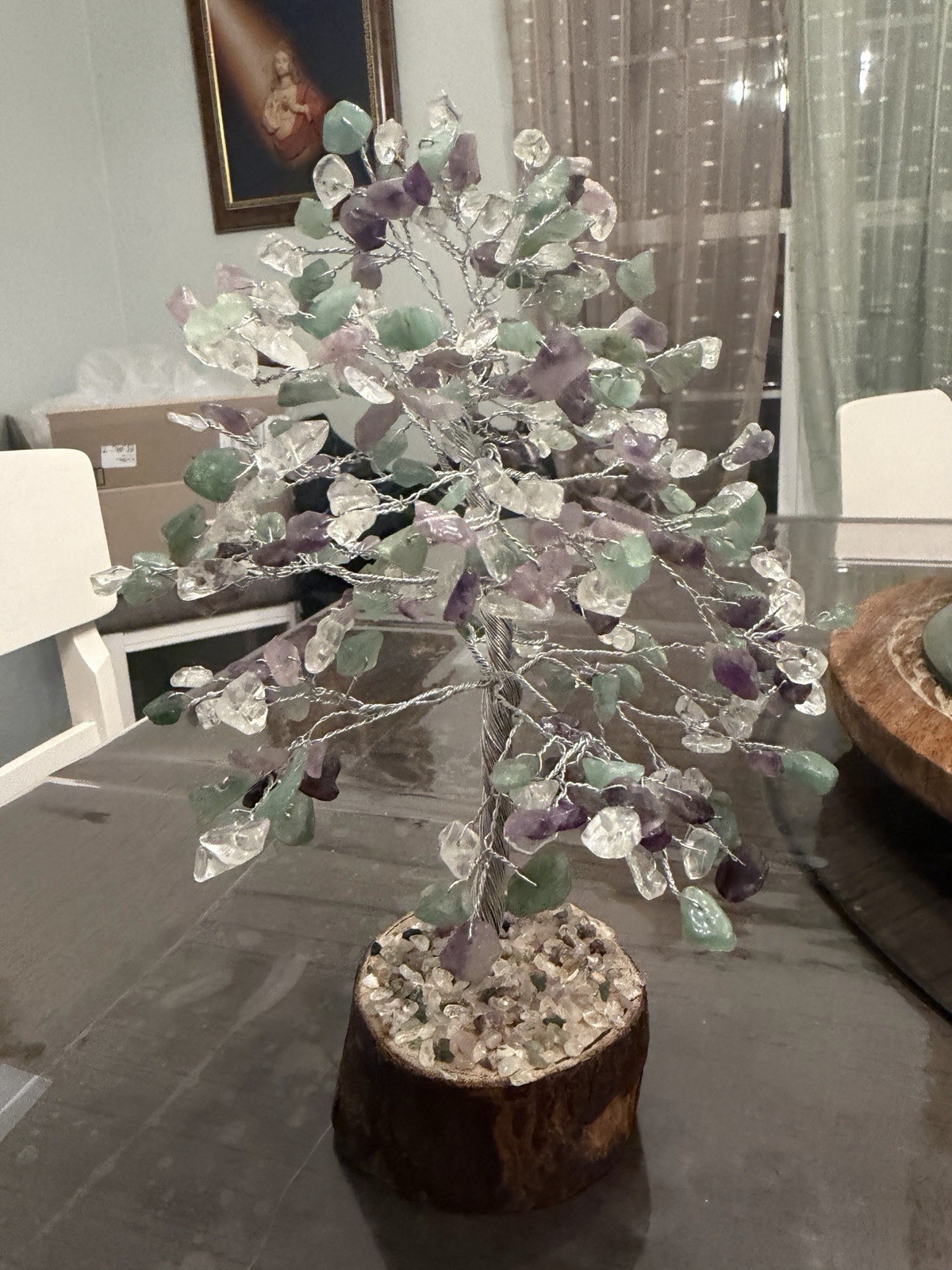 Gem Tree Fluorite Gem Tree Fluorite Gemstone Tree Wire Wrapped Tree Feng Shui.