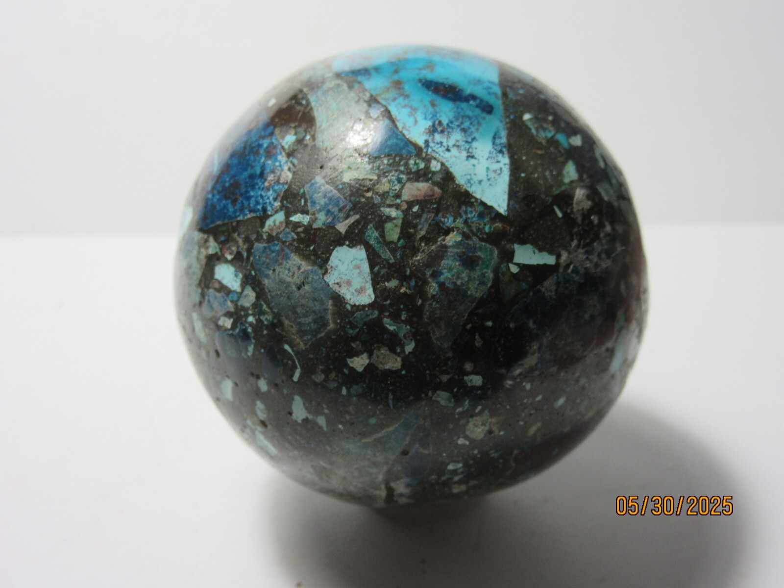 Chrysocolla Conglomerate Sphere Ball 57mm/2.24″ Dia. Collectible CCSBC-67s