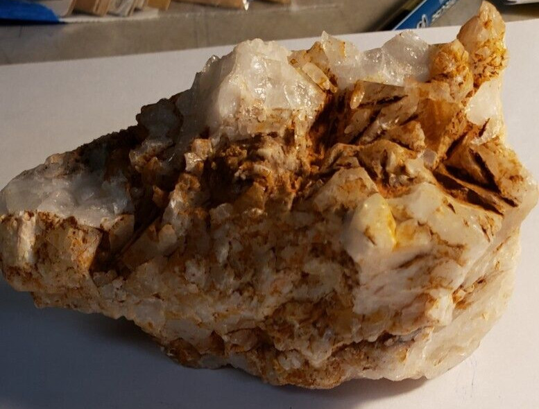 10.6 OZ Natural Crystal Quartz Mica Cluster Mineral Specimen 3.75x2x2 in sl