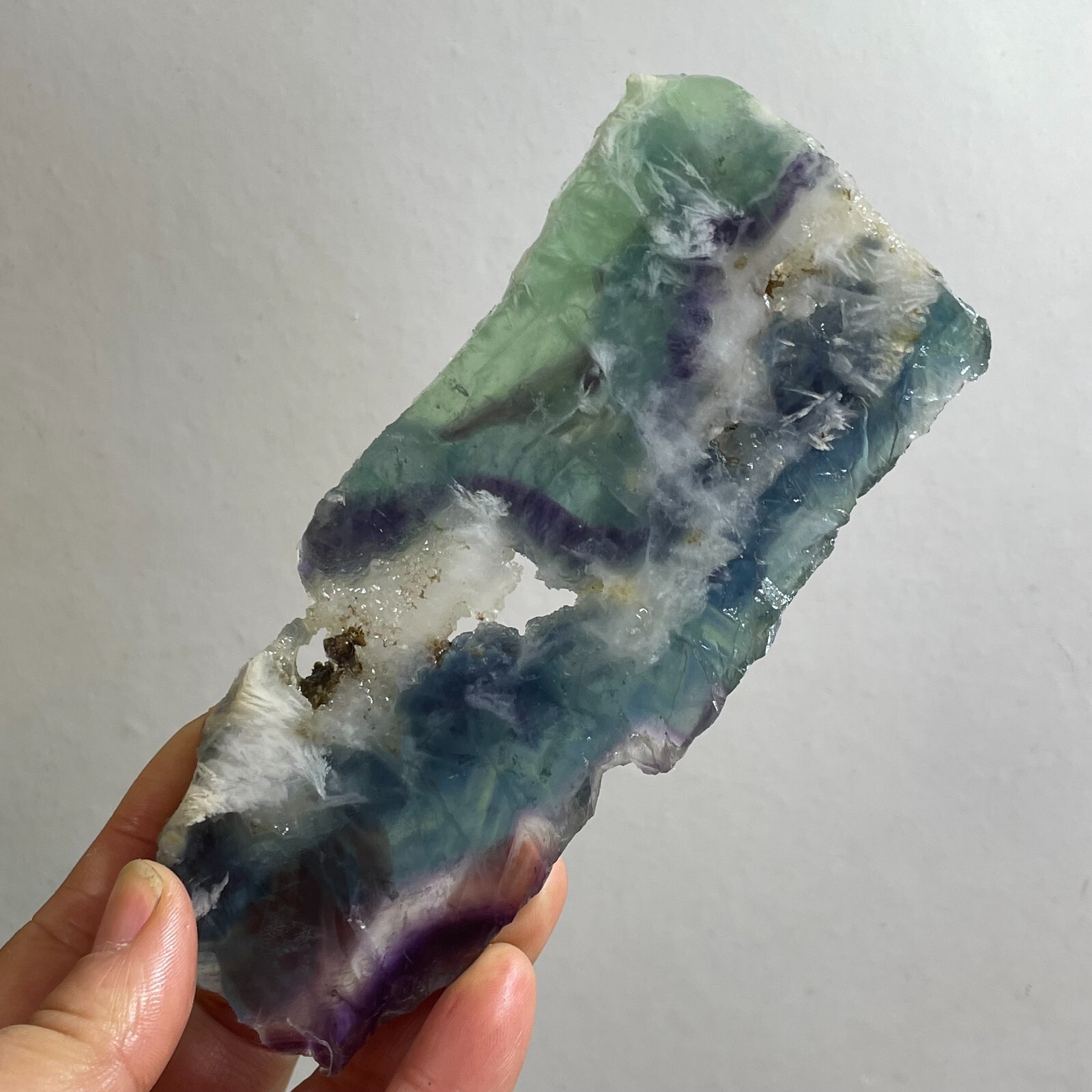 NATURAL color Cubic FLUORITE Quartz Crystal Cluster Mineral Specimen 164g h247